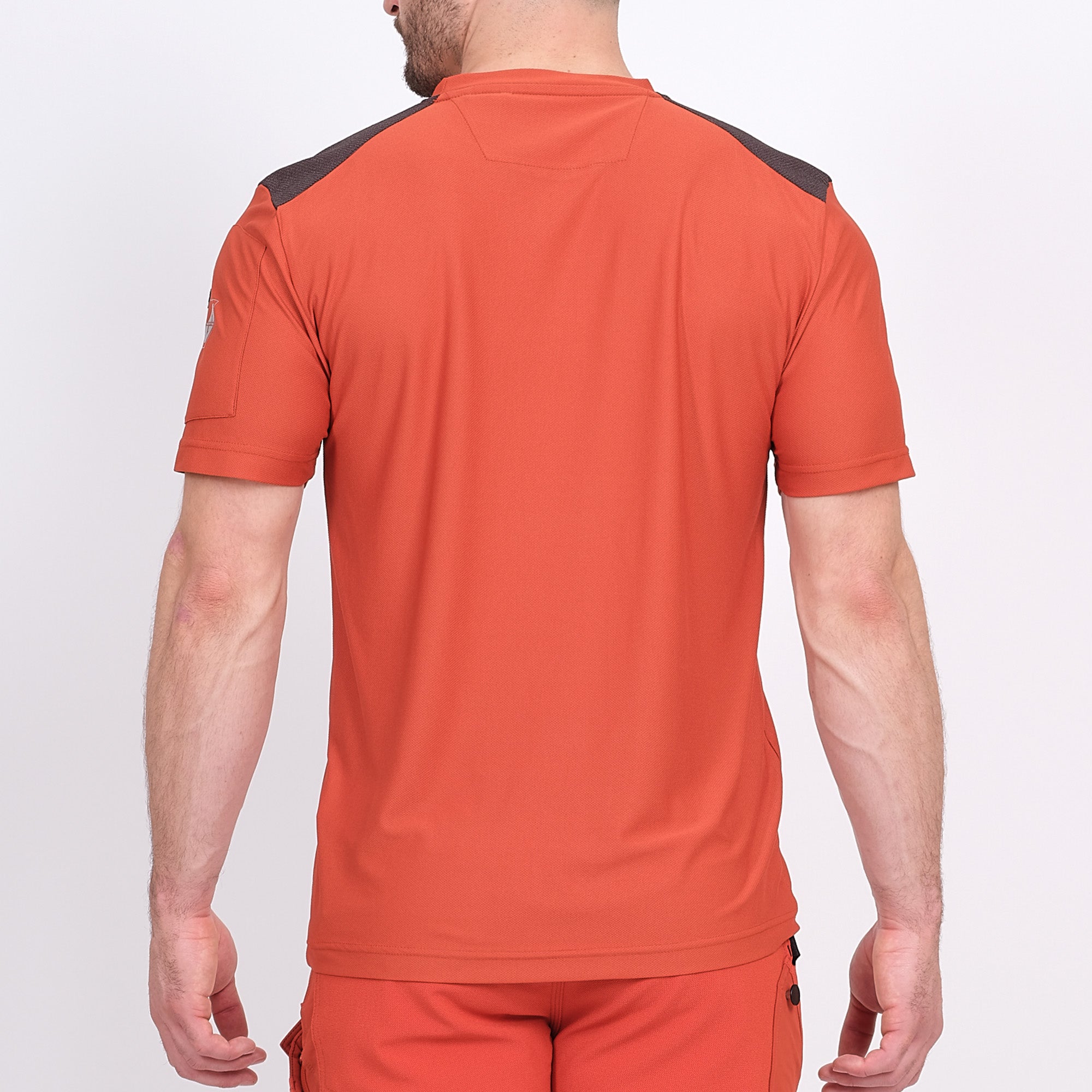 JIM - T-SHIRT MANCHES COURTES DE TRAVAIL - 1069 | Terracotta