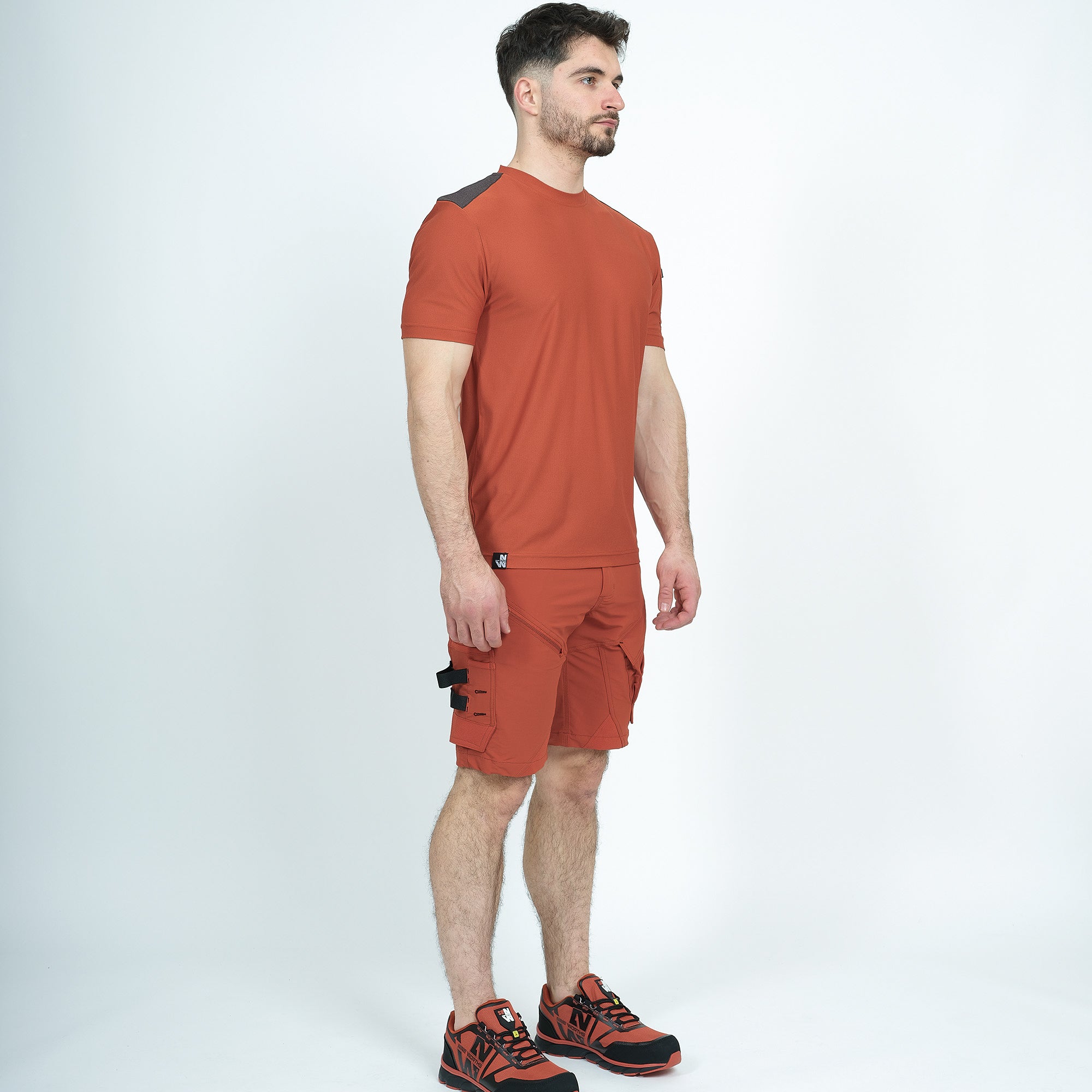 JIM - T-SHIRT MANCHES COURTES DE TRAVAIL - 1069 | Terracotta