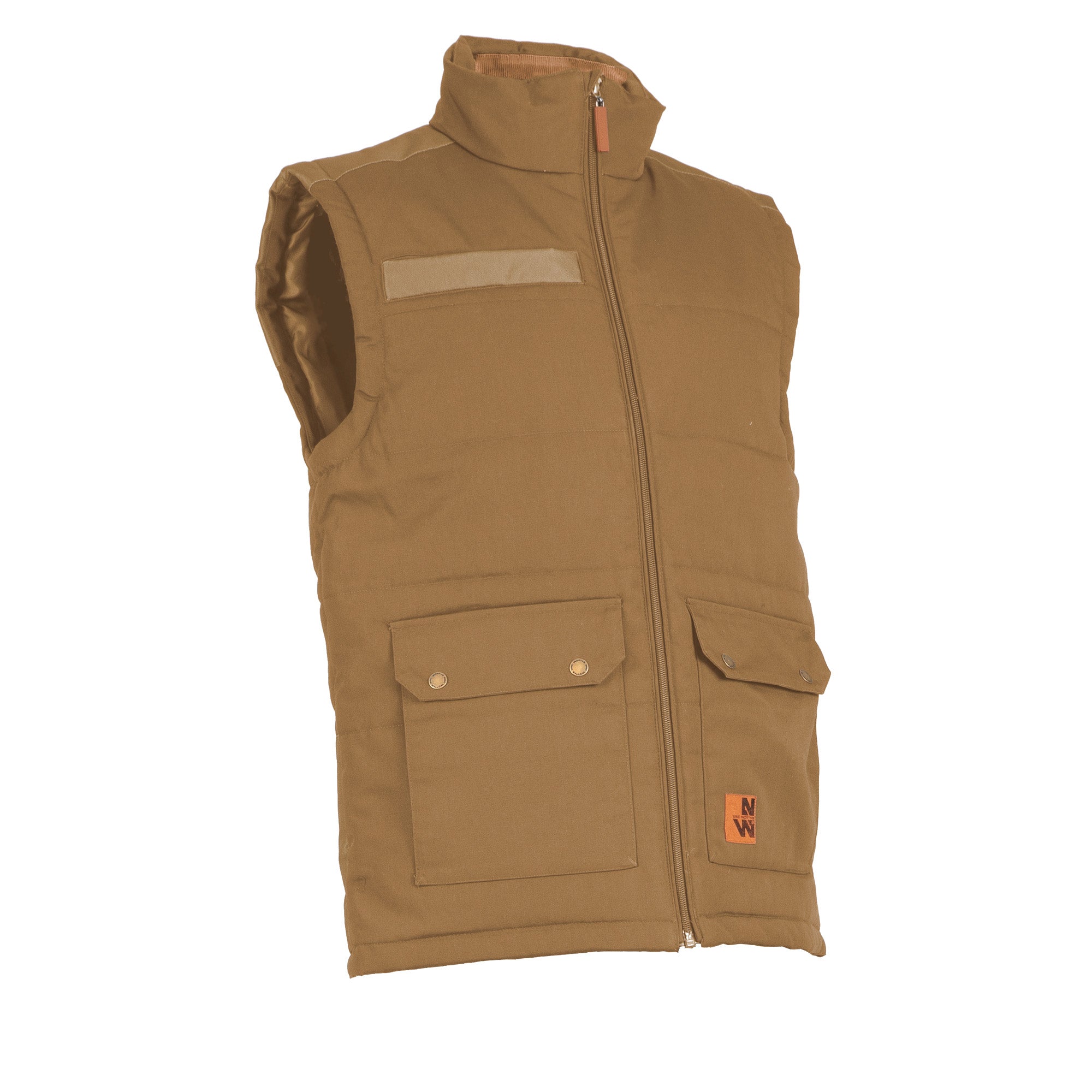 NOAH - SLEEVELESS WORK DOWN JACKET - 1097 | camel