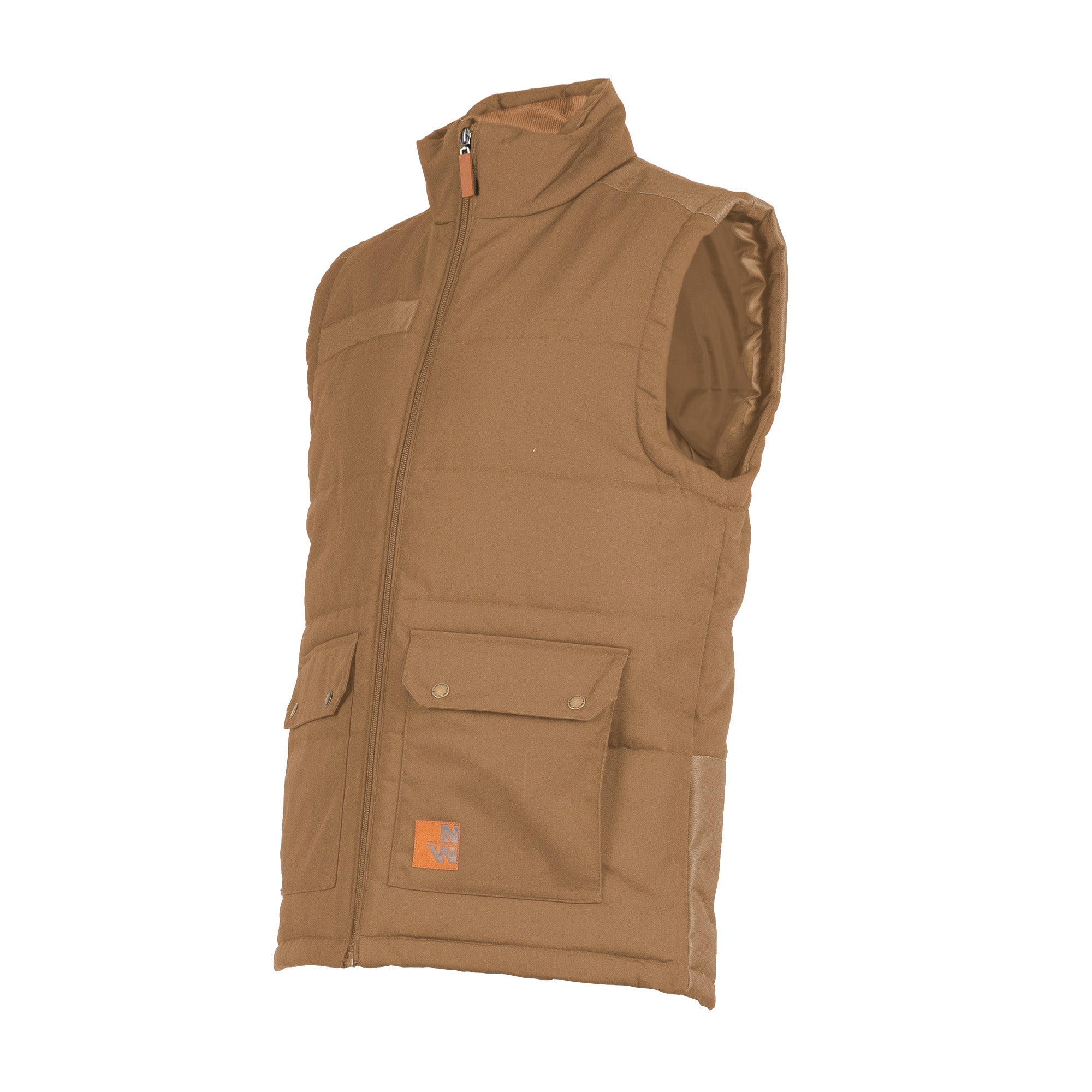 NOAH - SLEEVELESS WORK DOWN JACKET - 1097 | camel