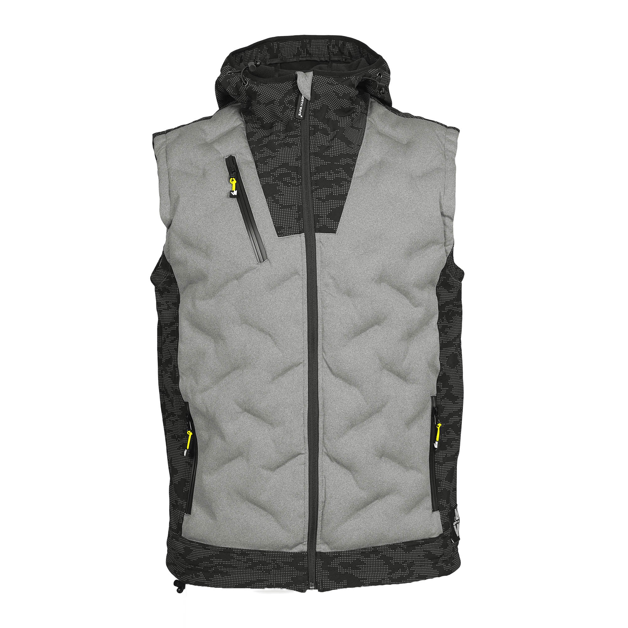 BARS - SLEEVELESS WORK DOWN JACKET - 1104 | Heather gray