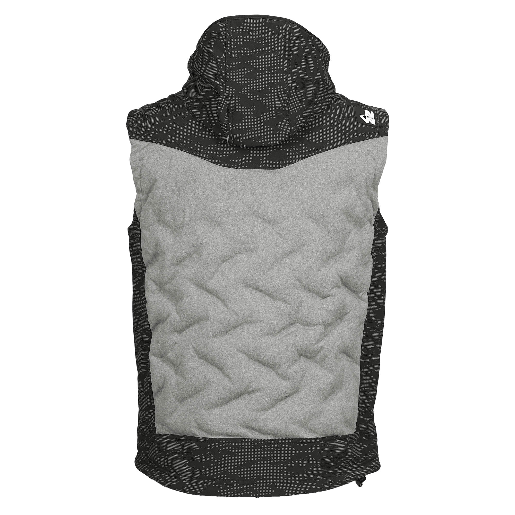 BARS - SLEEVELESS WORK DOWN JACKET - 1104 | Heather gray