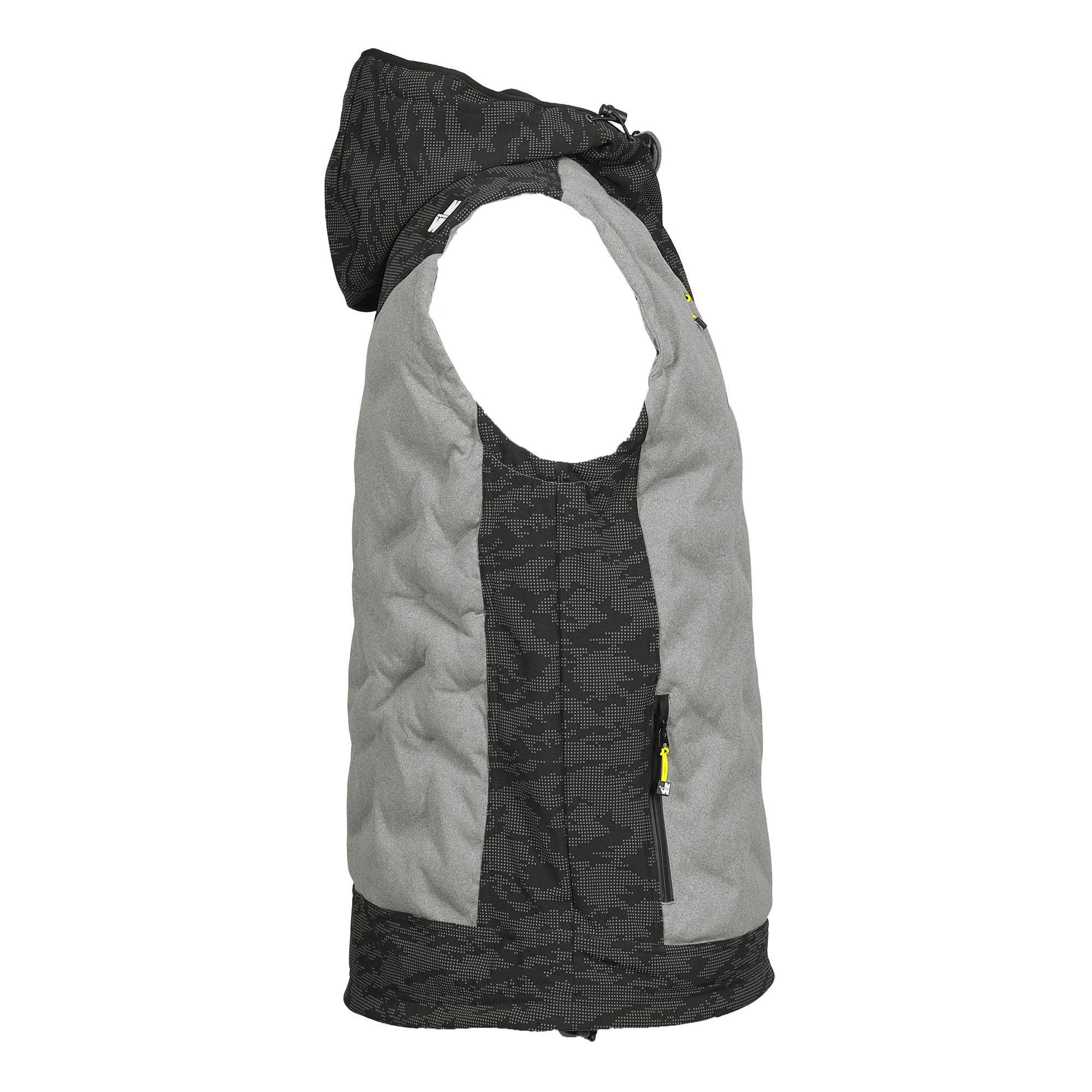 BARS - SLEEVELESS WORK DOWN JACKET - 1104 | Heather gray