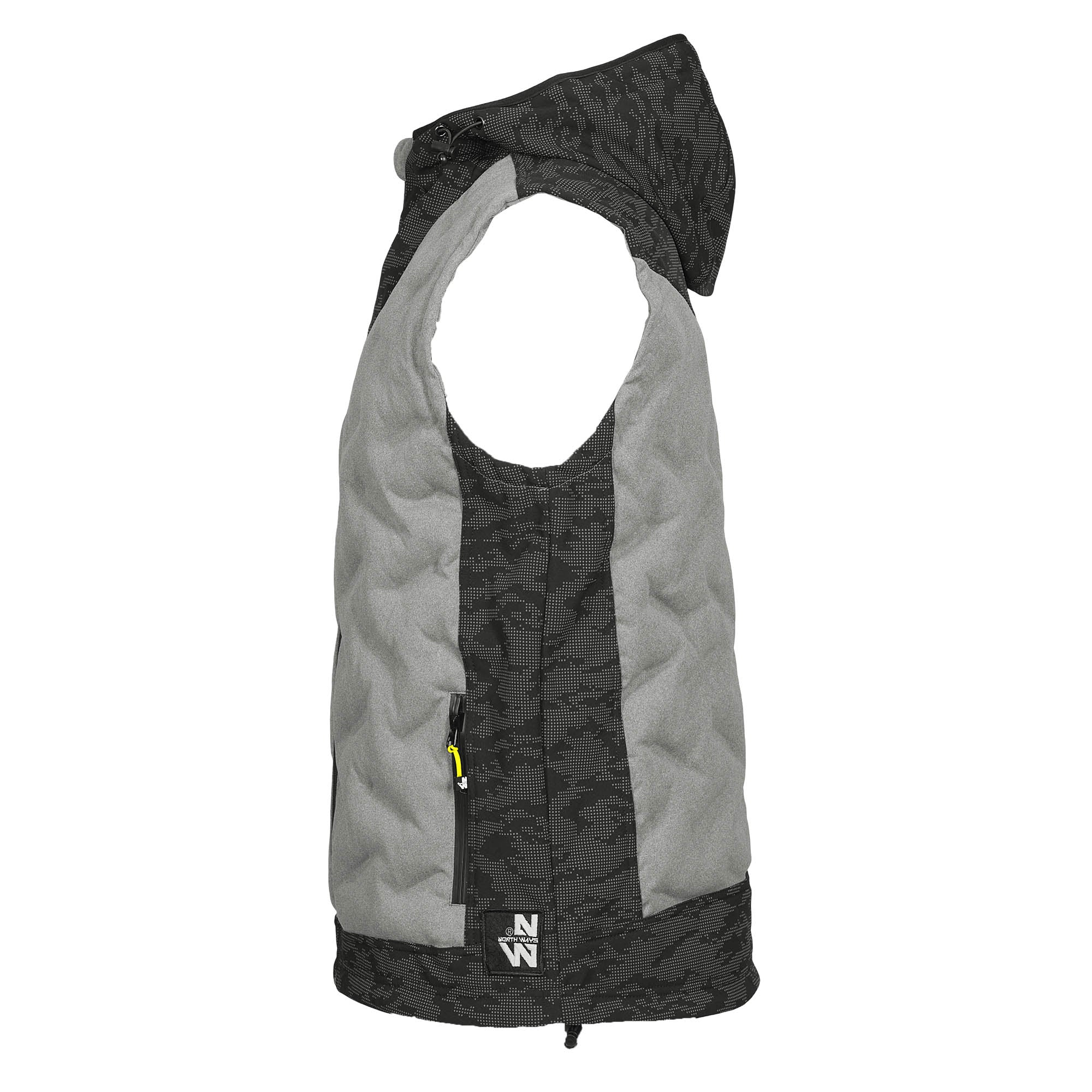 BARS - SLEEVELESS WORK DOWN JACKET - 1104 | Heather gray