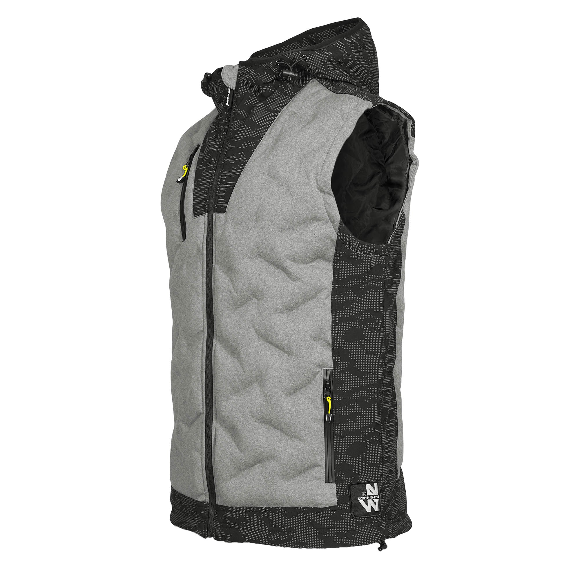 BARS - SLEEVELESS WORK DOWN JACKET - 1104 | Heather gray