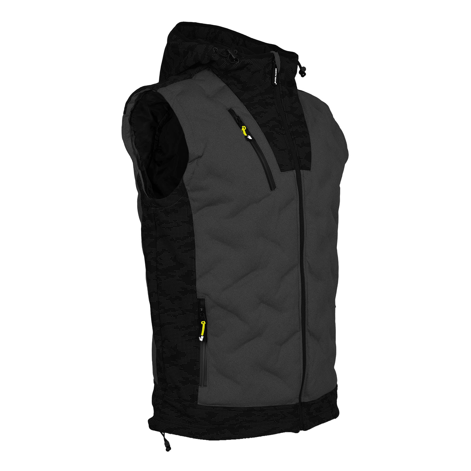 BARS - SLEEVELESS WORK DOWN JACKET - 1104 | Black