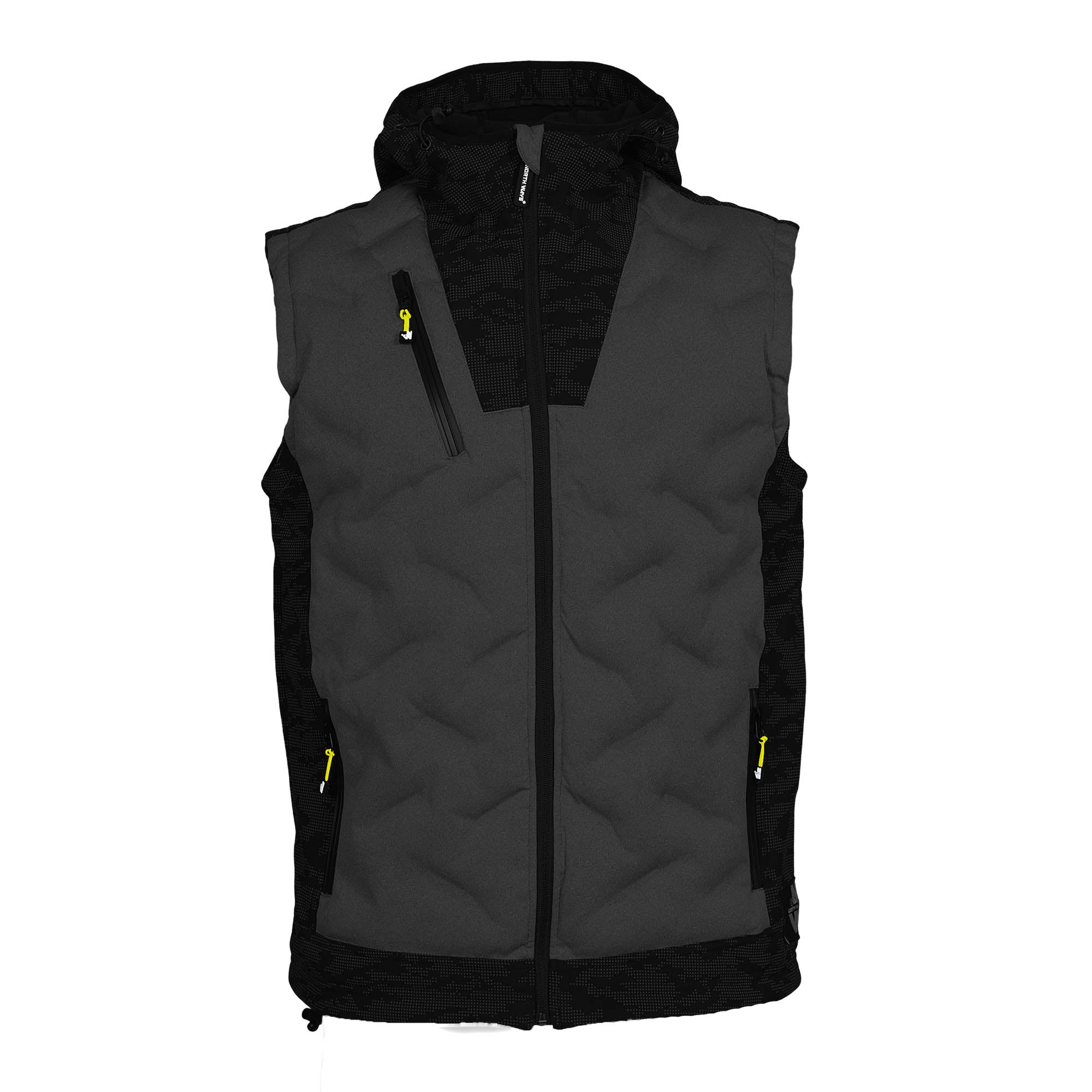 BARS - SLEEVELESS WORK DOWN JACKET - 1104 | Black