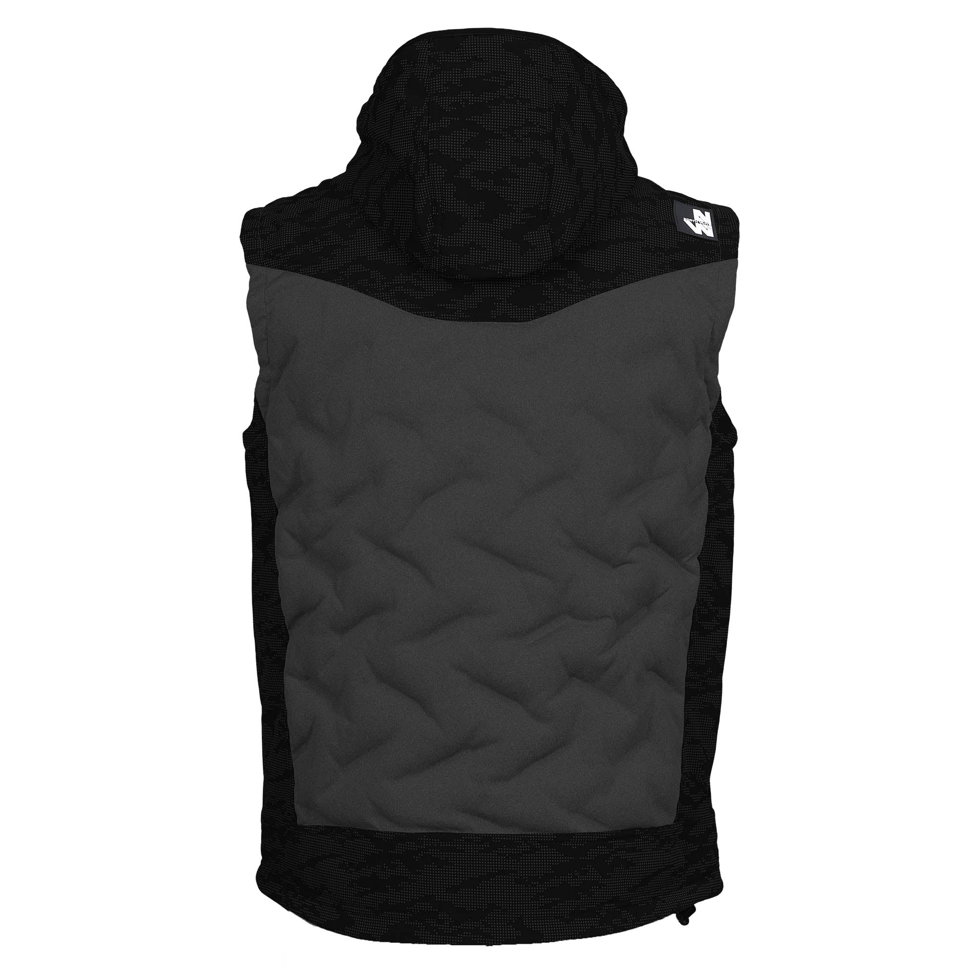 BARS - SLEEVELESS WORK DOWN JACKET - 1104 | Black