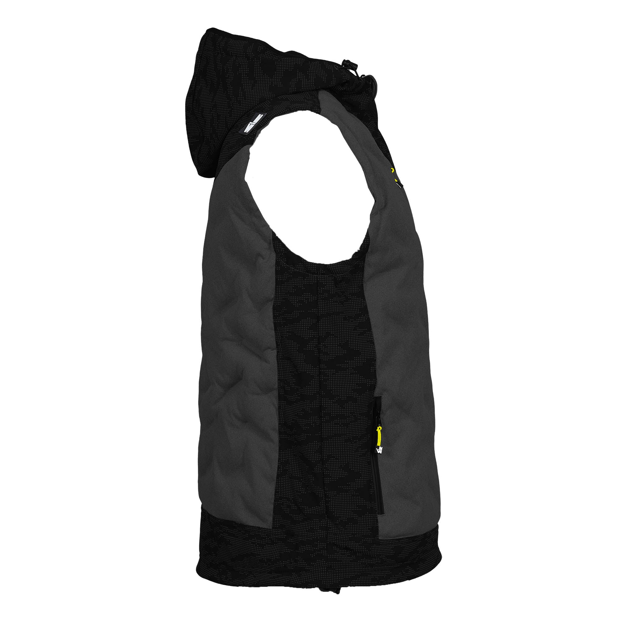 BARS - SLEEVELESS WORK DOWN JACKET - 1104 | Black