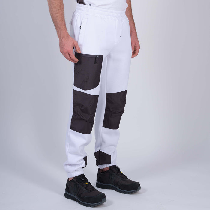 AMY - WORK JOGGERS - 1107 | White grey