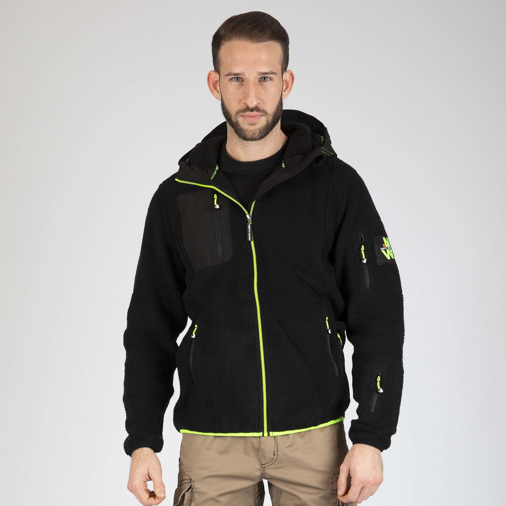 ALDER - GILET DE TRAVAIL - 1108 | Noir / Jaune fluo