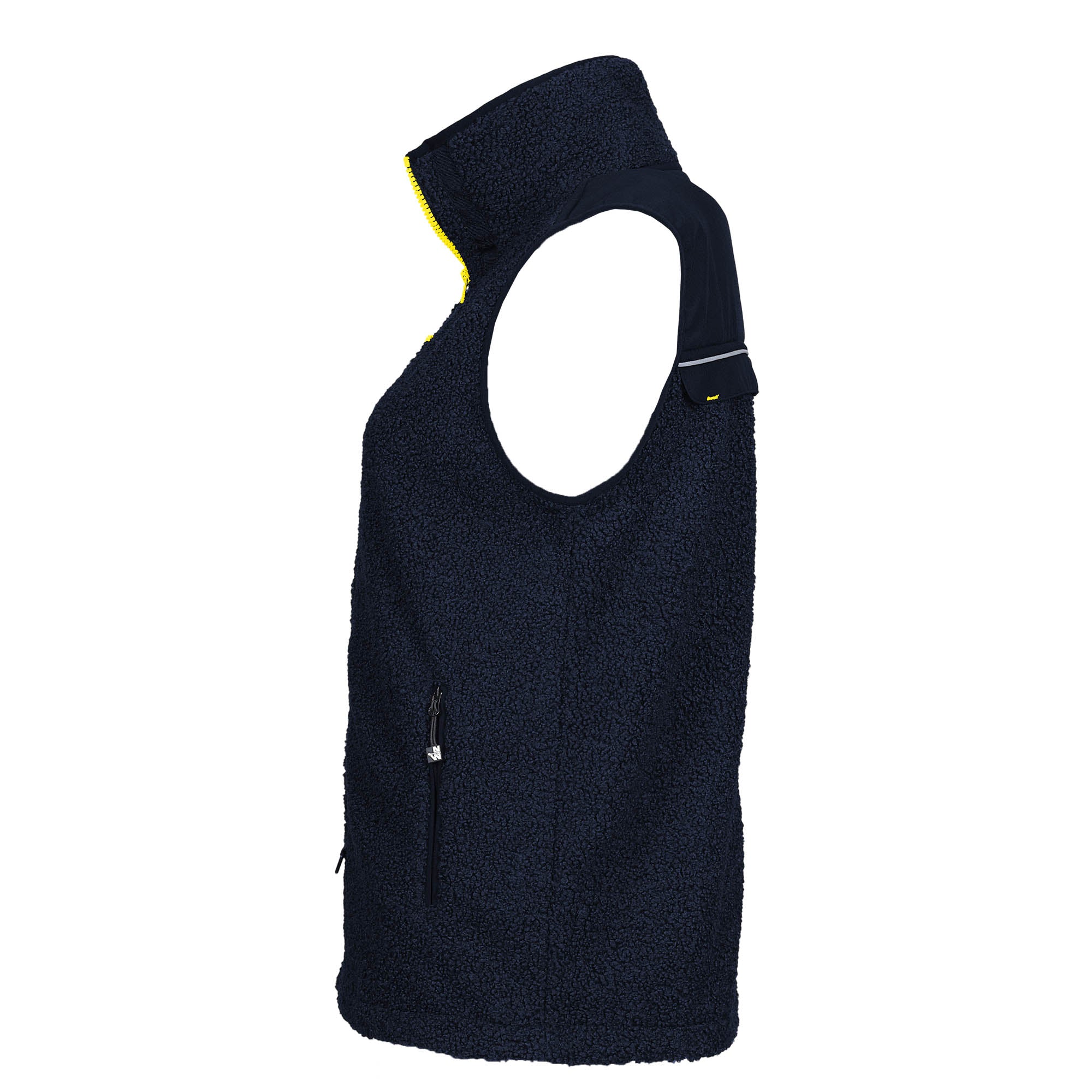 MAYA - GILET DE TRAVAIL SANS MANCHE - 1129 | Marine / Jaune fluo