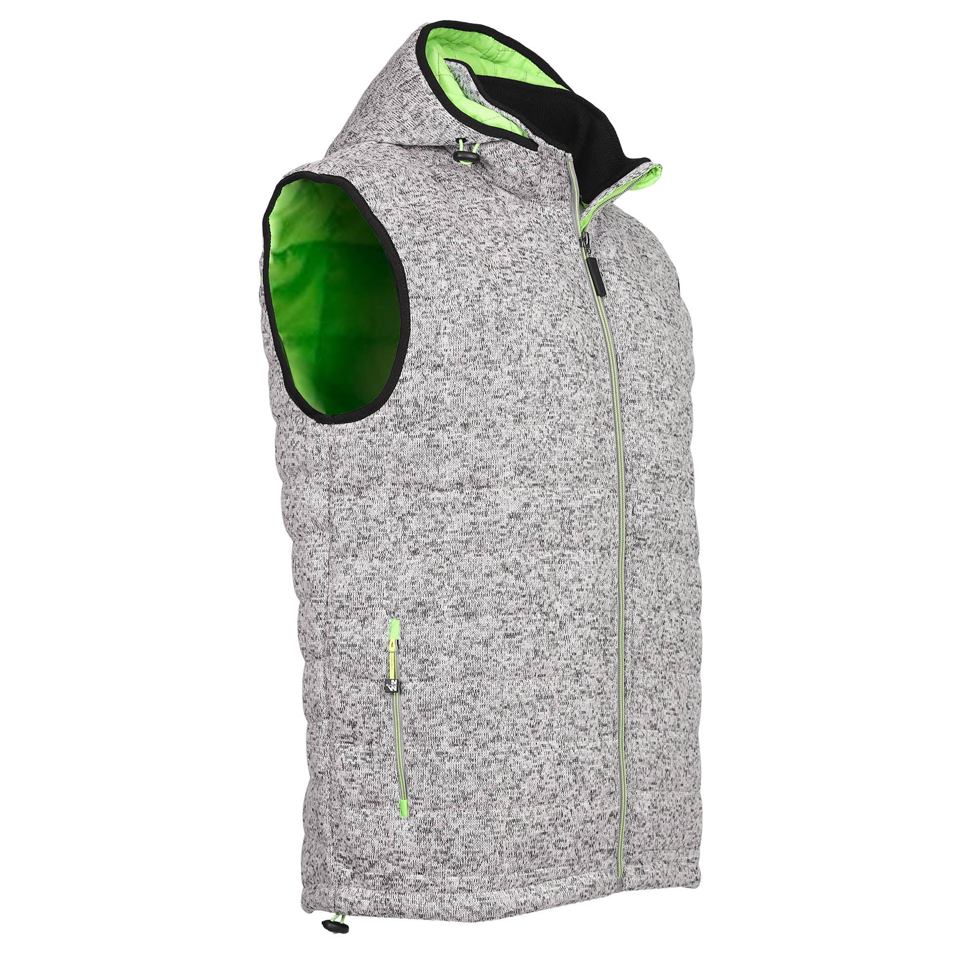 VEST TEEDDY-WORKLESS-1131 | Fit gris/Verde fluor