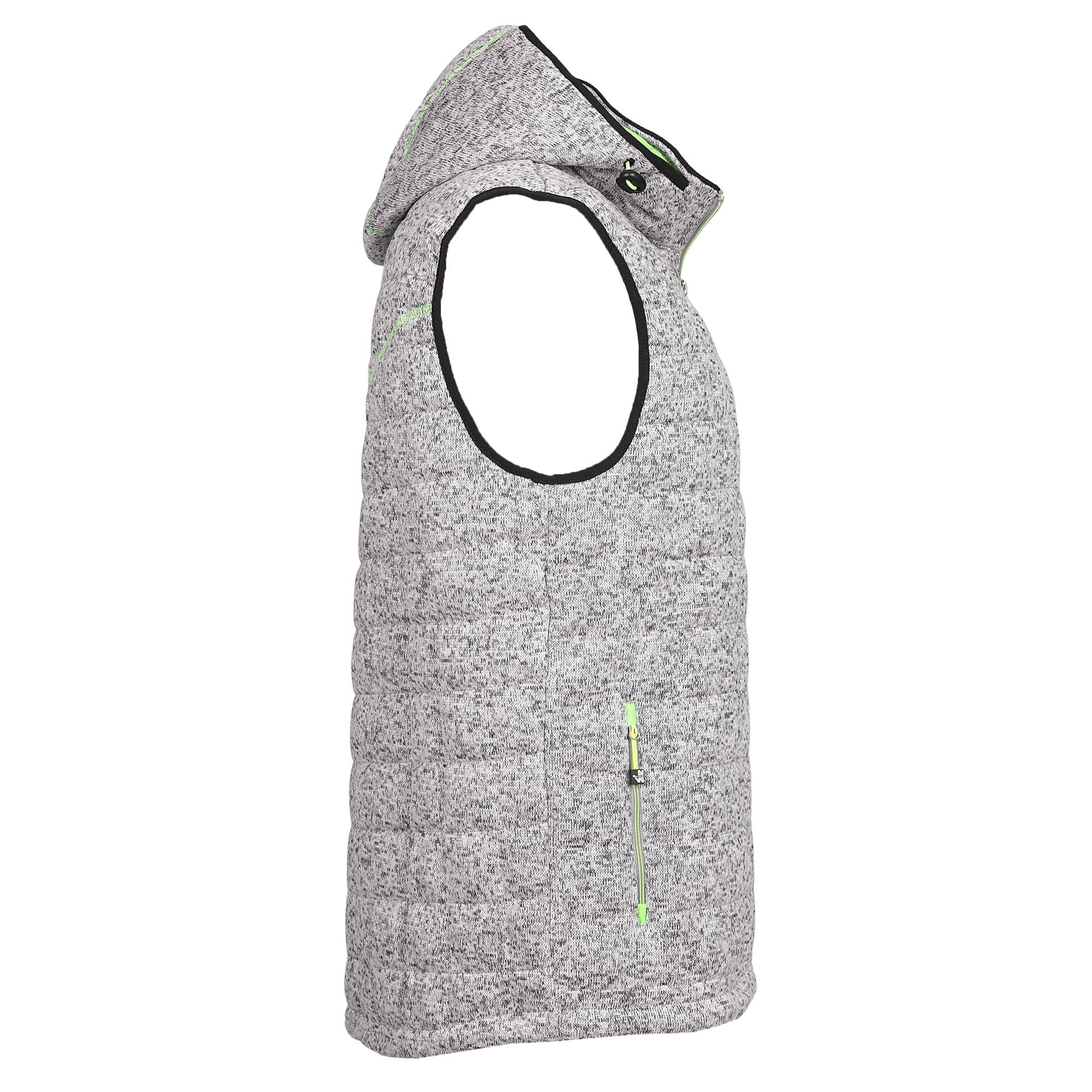 VEST TEEDDY-WORKLESS-1131 | Fit gris/Verde fluor