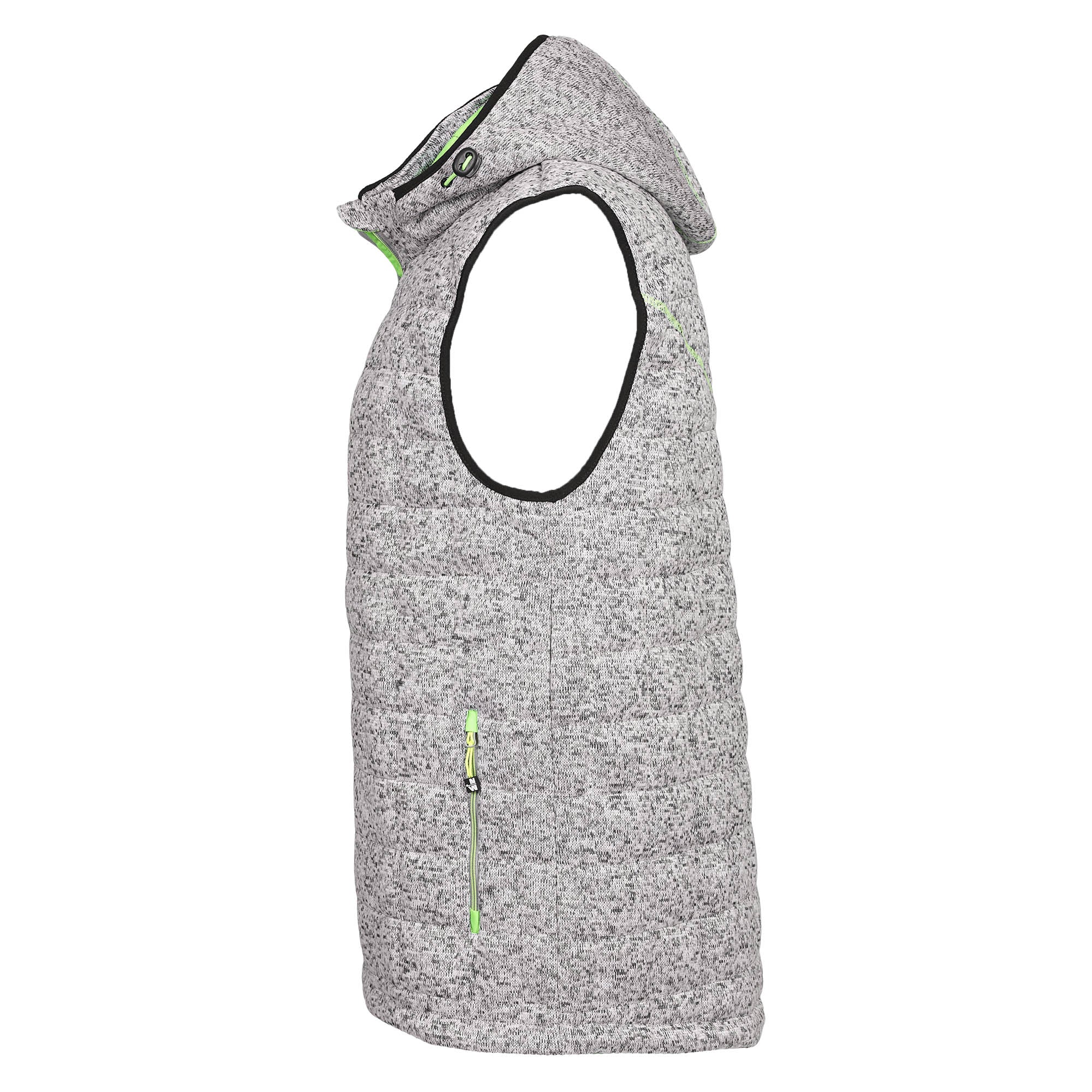 VEST TEEDDY-WORKLESS-1131 | Fit gris/Verde fluor