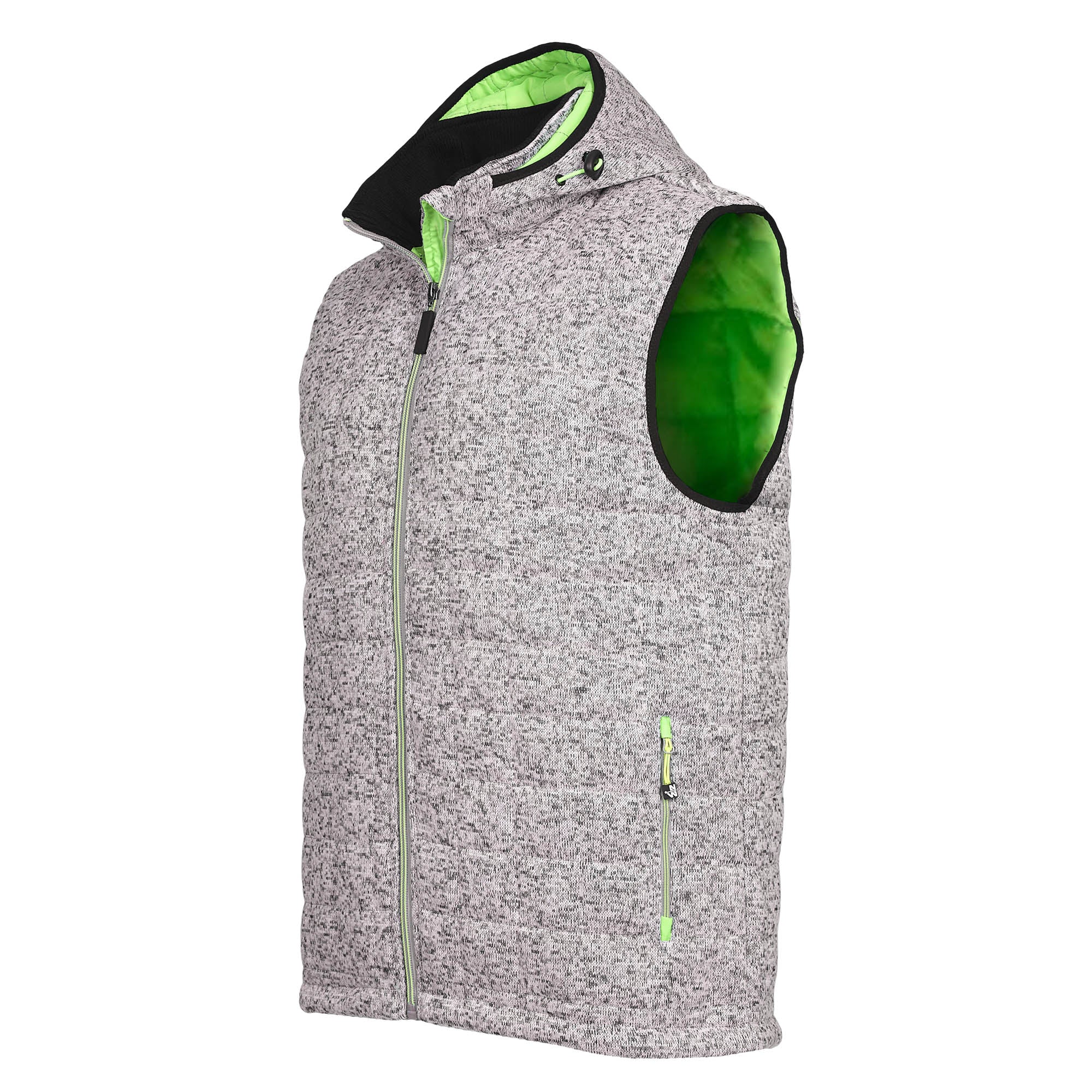 VEST TEEDDY-WORKLESS-1131 | Fit gris/Verde fluor