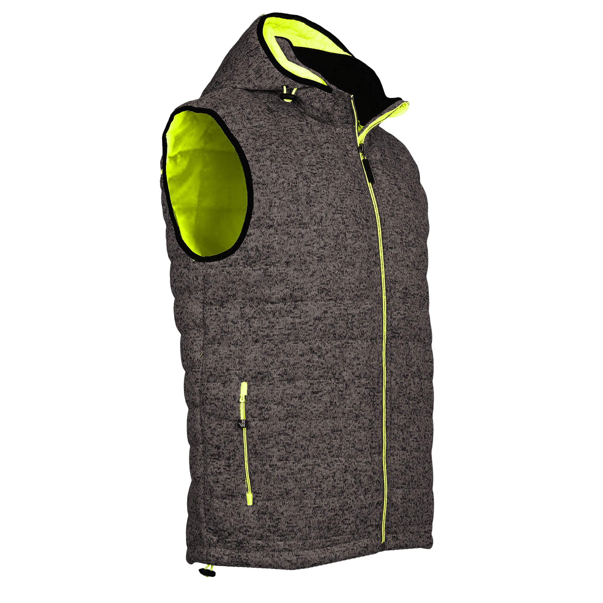 TEDDY - GILET SANS MANCHE DE TRAVAIL - 1131 | Noir / Jaune fluo