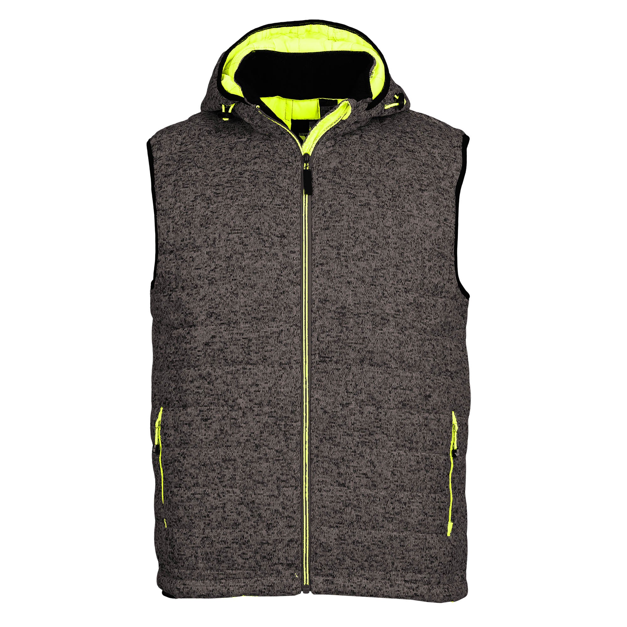 TEDDY - GILET SANS MANCHE DE TRAVAIL - 1131 | Noir / Jaune fluo