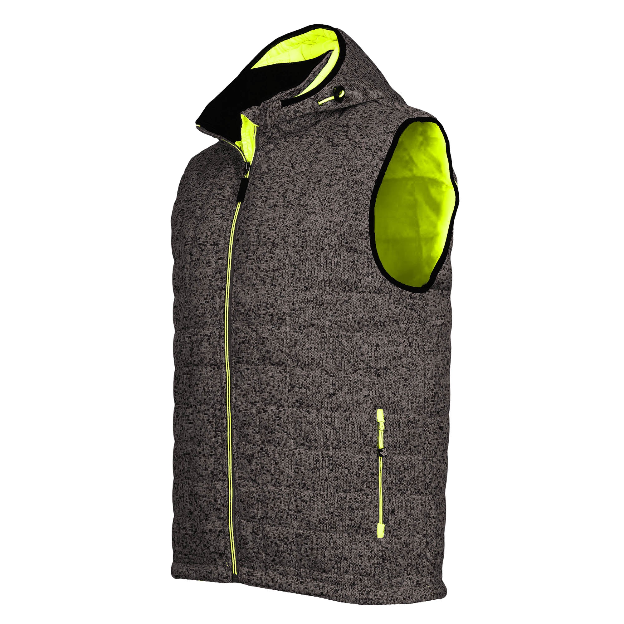 TEDDY - GILET SANS MANCHE DE TRAVAIL - 1131 | Noir / Jaune fluo