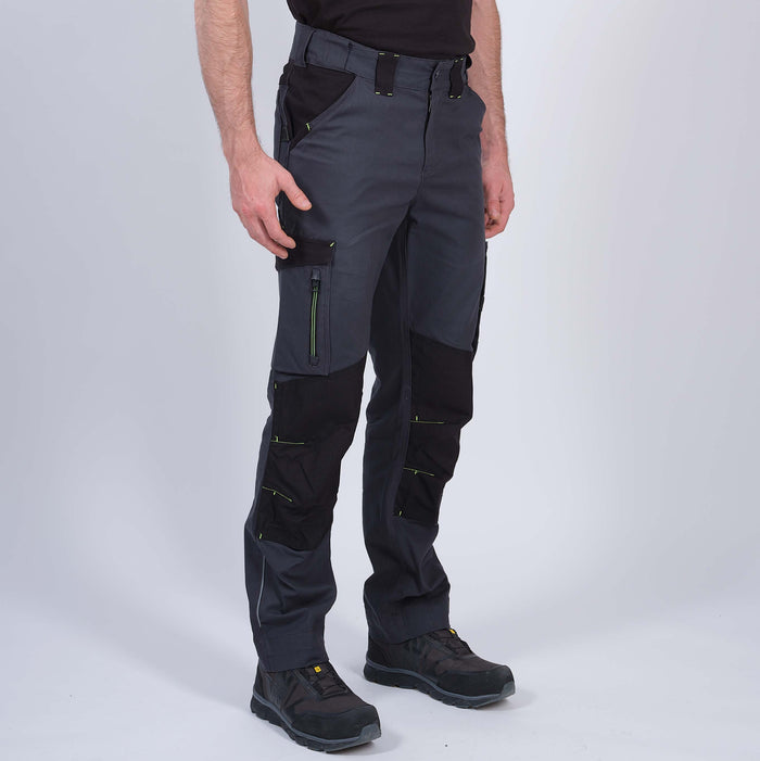 LIMEE - PANTALON DE TRAVAIL - 1138 | Gris / Noir