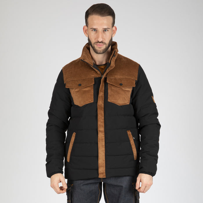 NICK - WORK DOWN JACKET - 1146 | Black / Camel