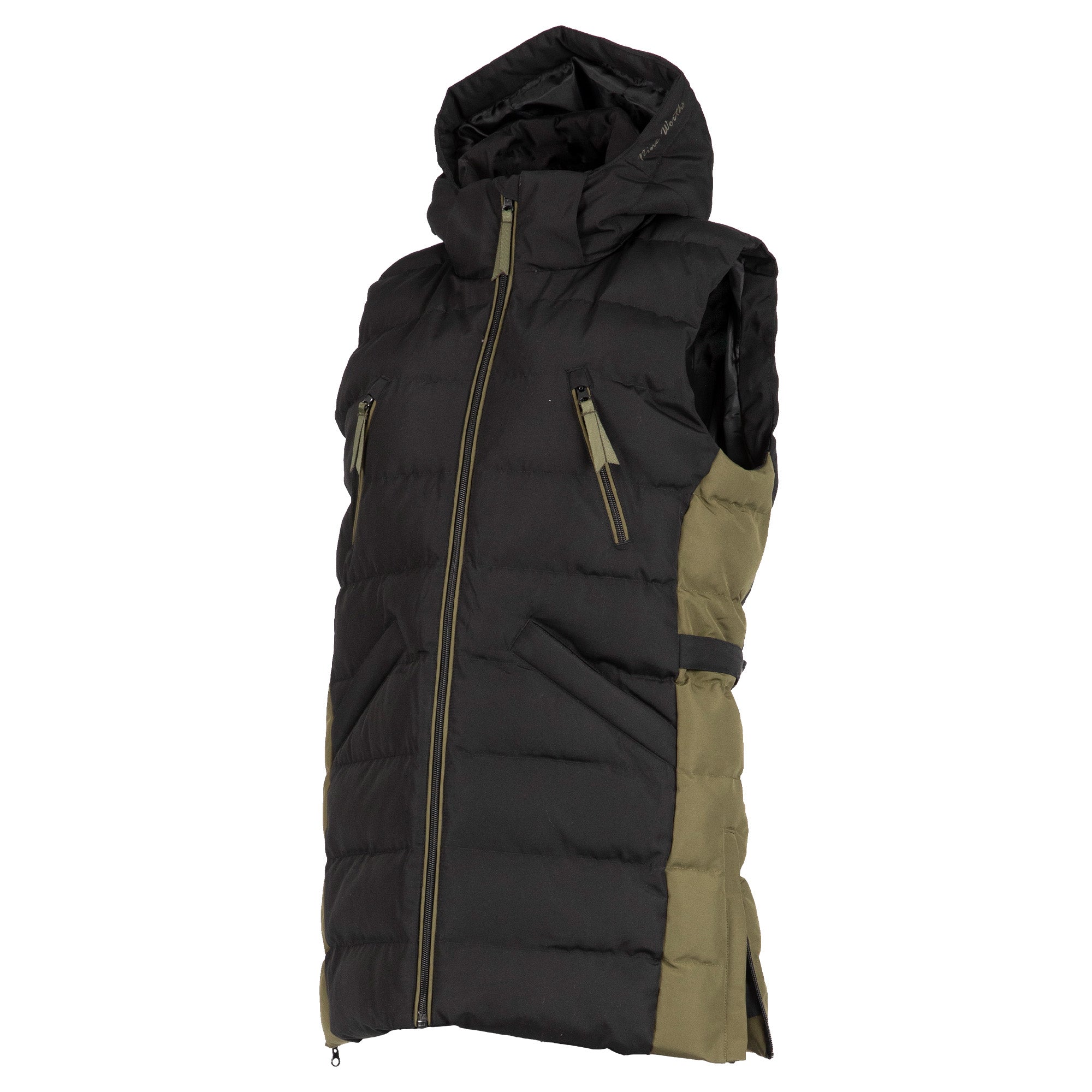 AURE - SLEEVELESS WORK DOWN JACKET - 1163 | Black