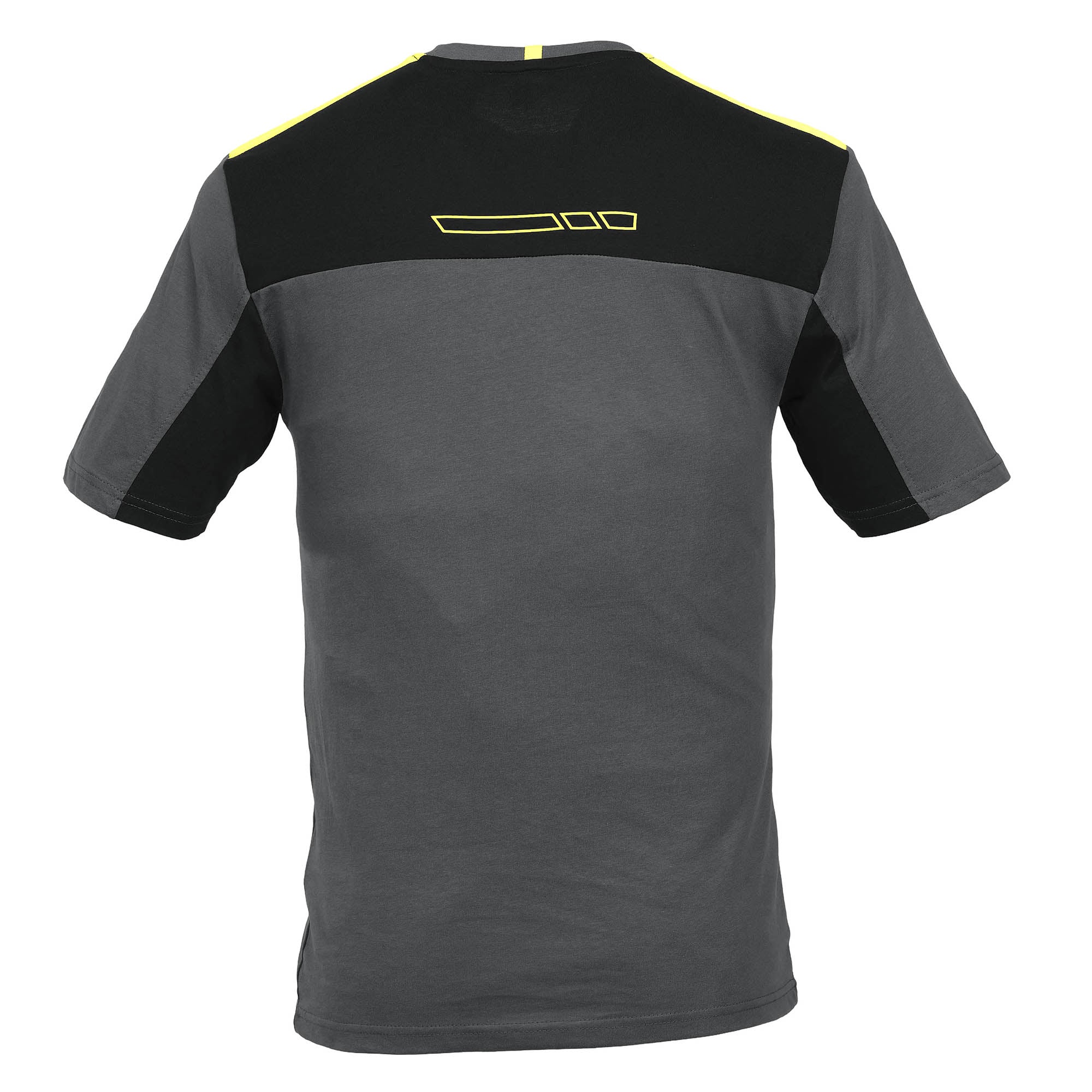 PETER - T-SHIRT MANCHES COURTES - 1210 | Anthracite / Jaune fluo