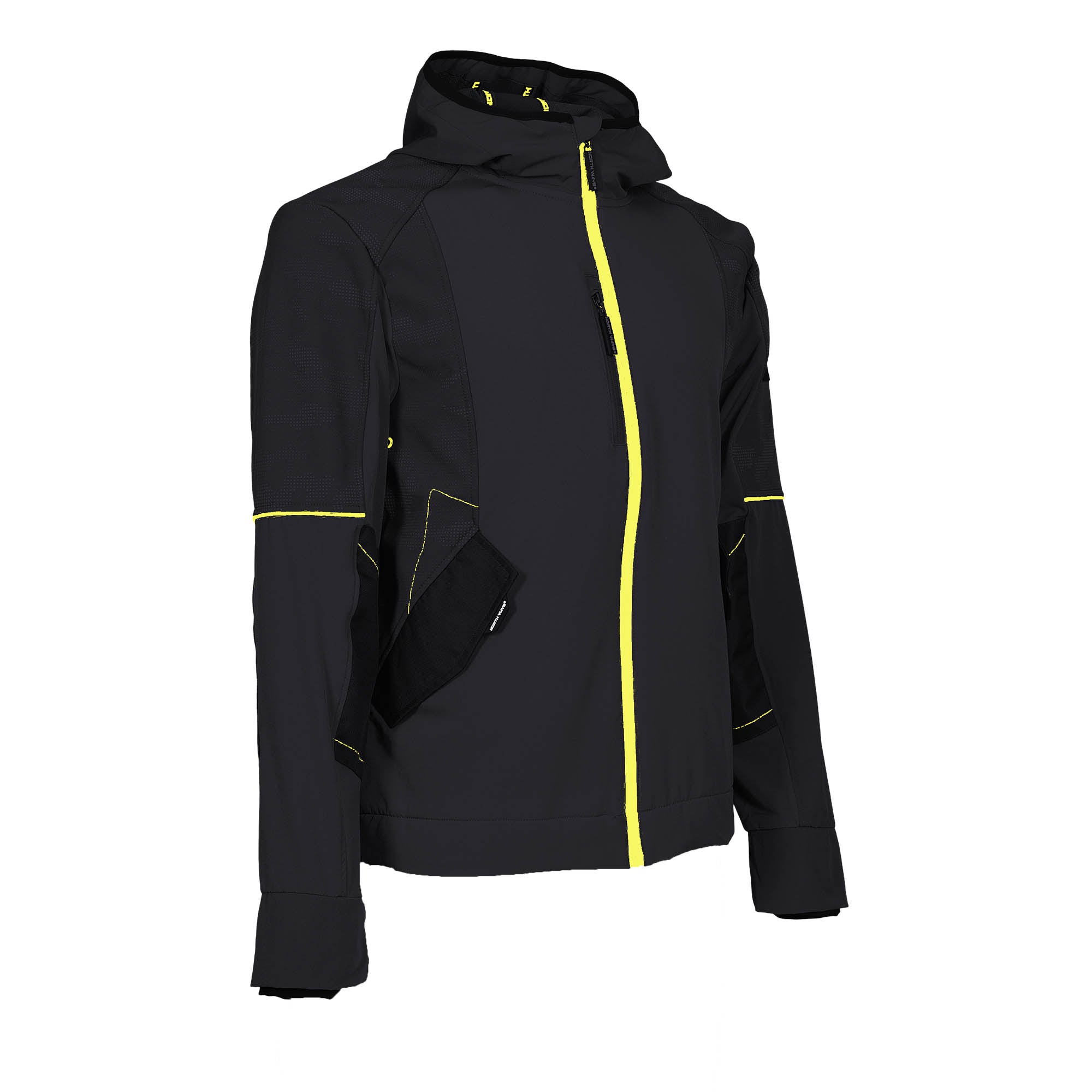 BLOUSON-1253 GUARCIA-WORK | Negro/Amarillo Fluor