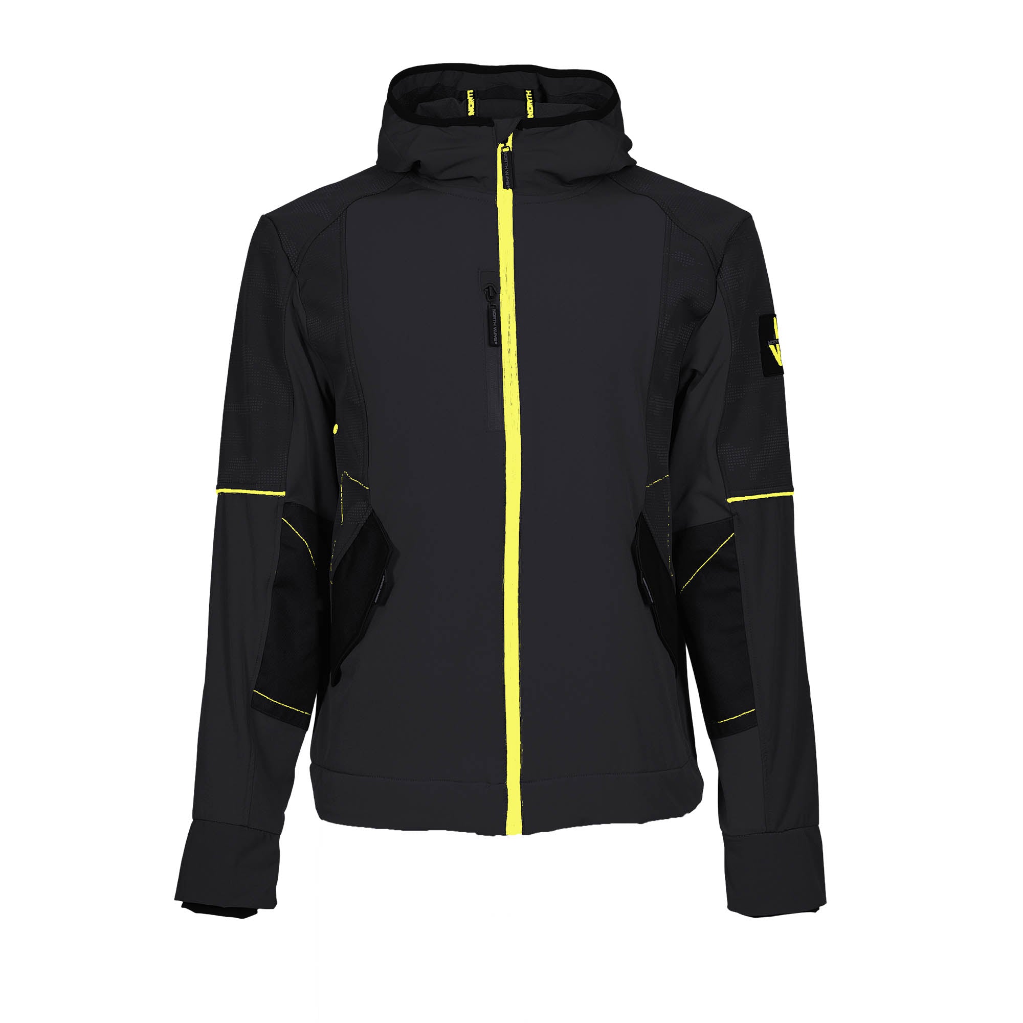 BLOUSON-1253 GUARCIA-WORK | Negro/Amarillo Fluor