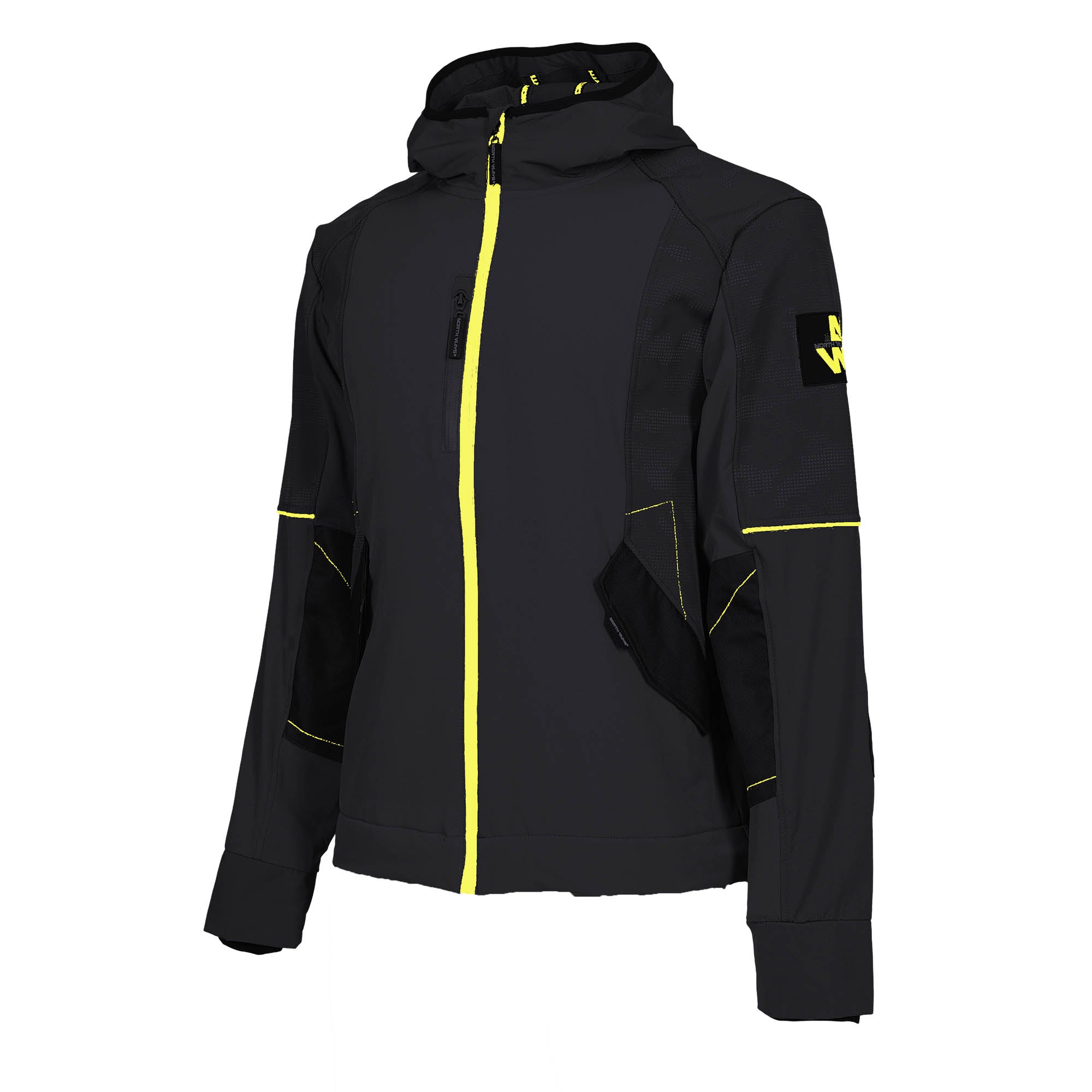 BLOUSON-1253 GUARCIA-WORK | Negro/Amarillo Fluor