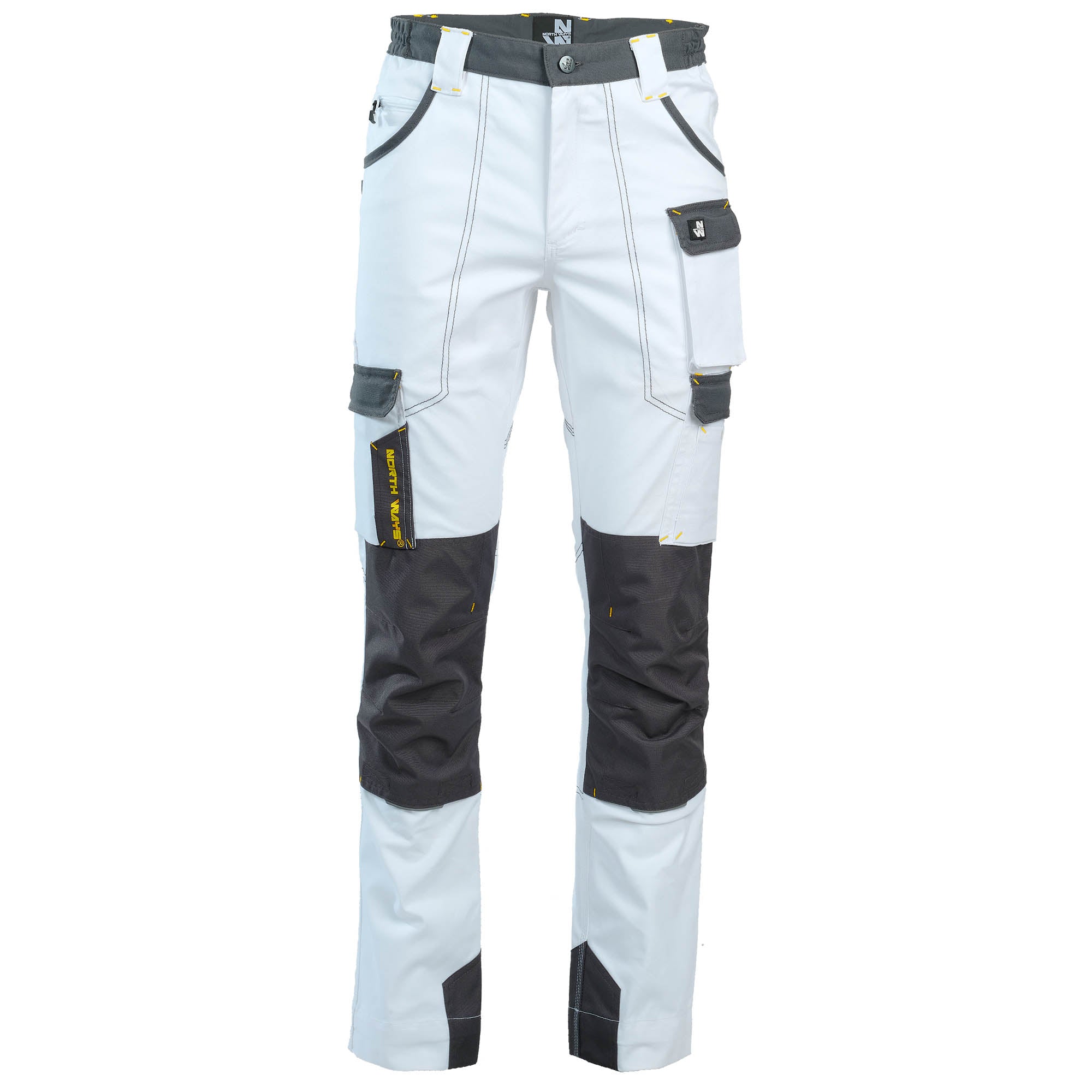 CARY - WORK PANTS - 1254 | White grey