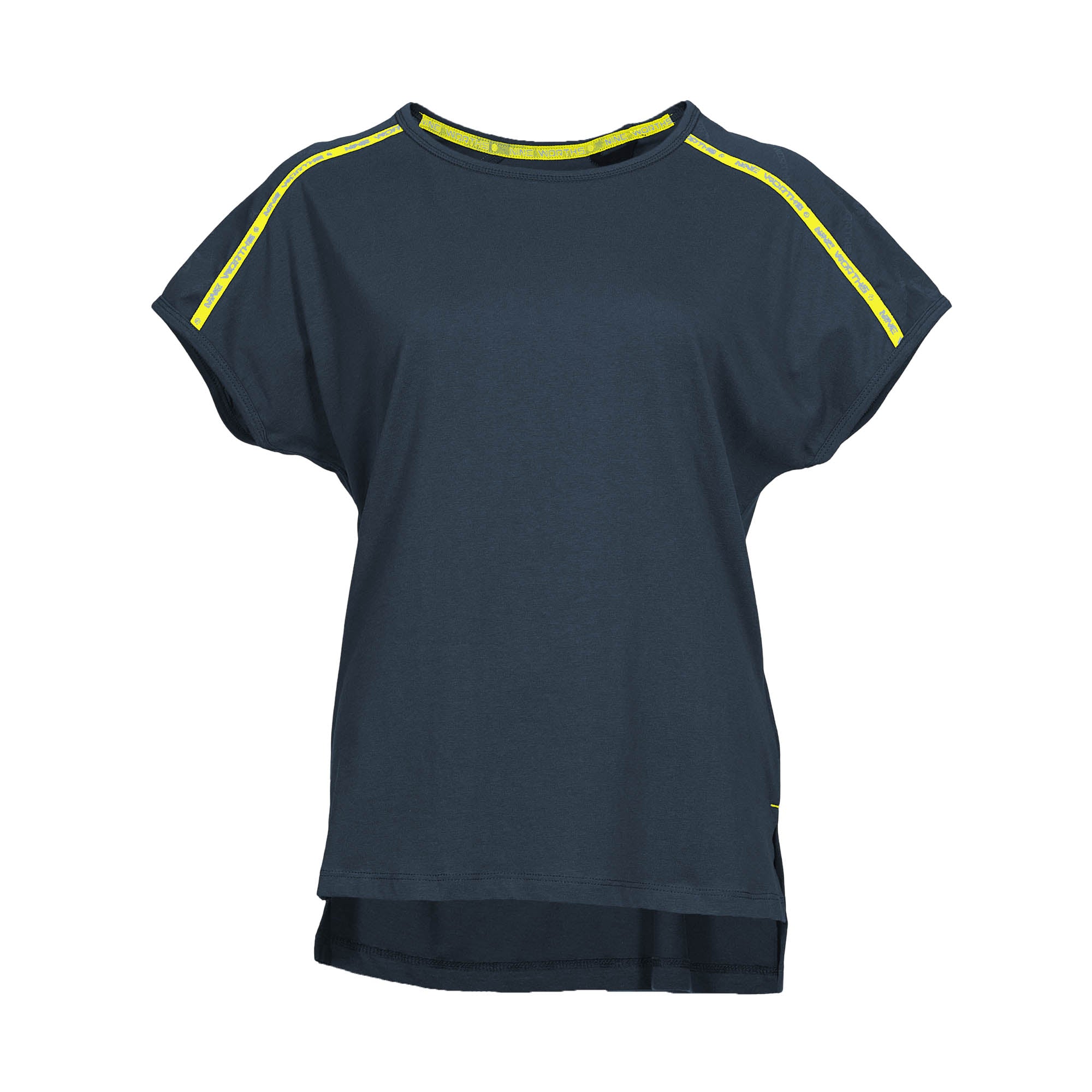 MIA-CAMISETA MANGA CORTA-1268 | Navy/Fluo Yellow