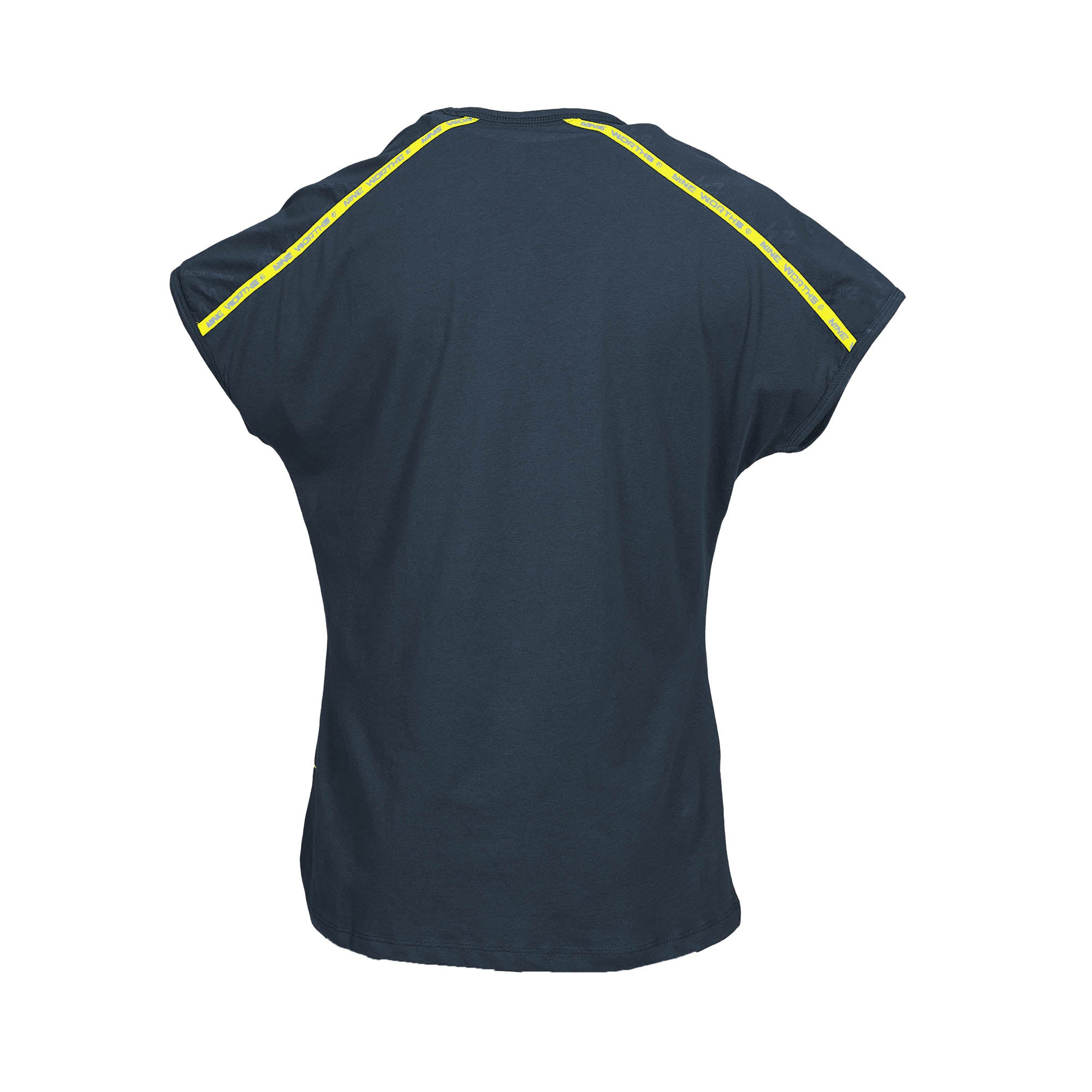 MIA-CAMISETA MANGA CORTA-1268 | Navy/Fluo Yellow