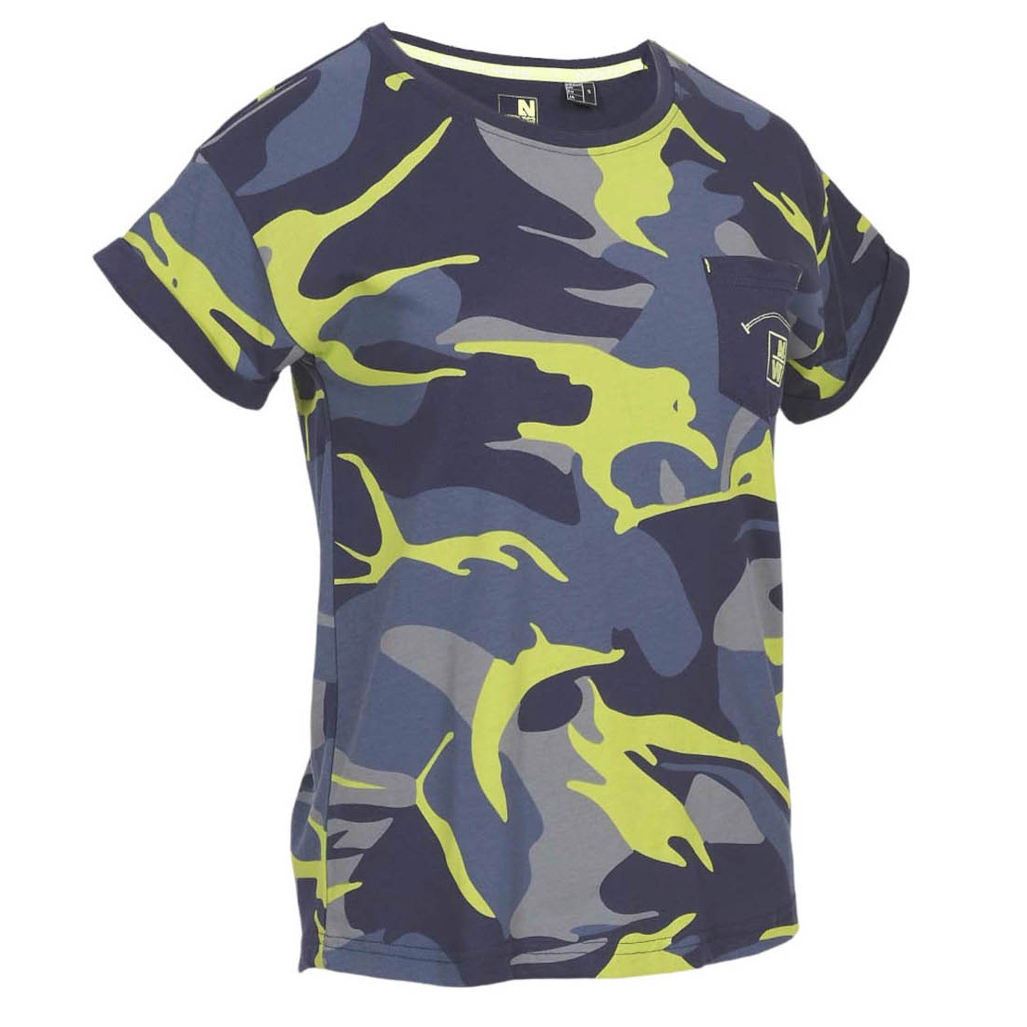 CHERRY - T-SHIRT MANCHES COURTES - 1269 | Marine / Jaune fluo