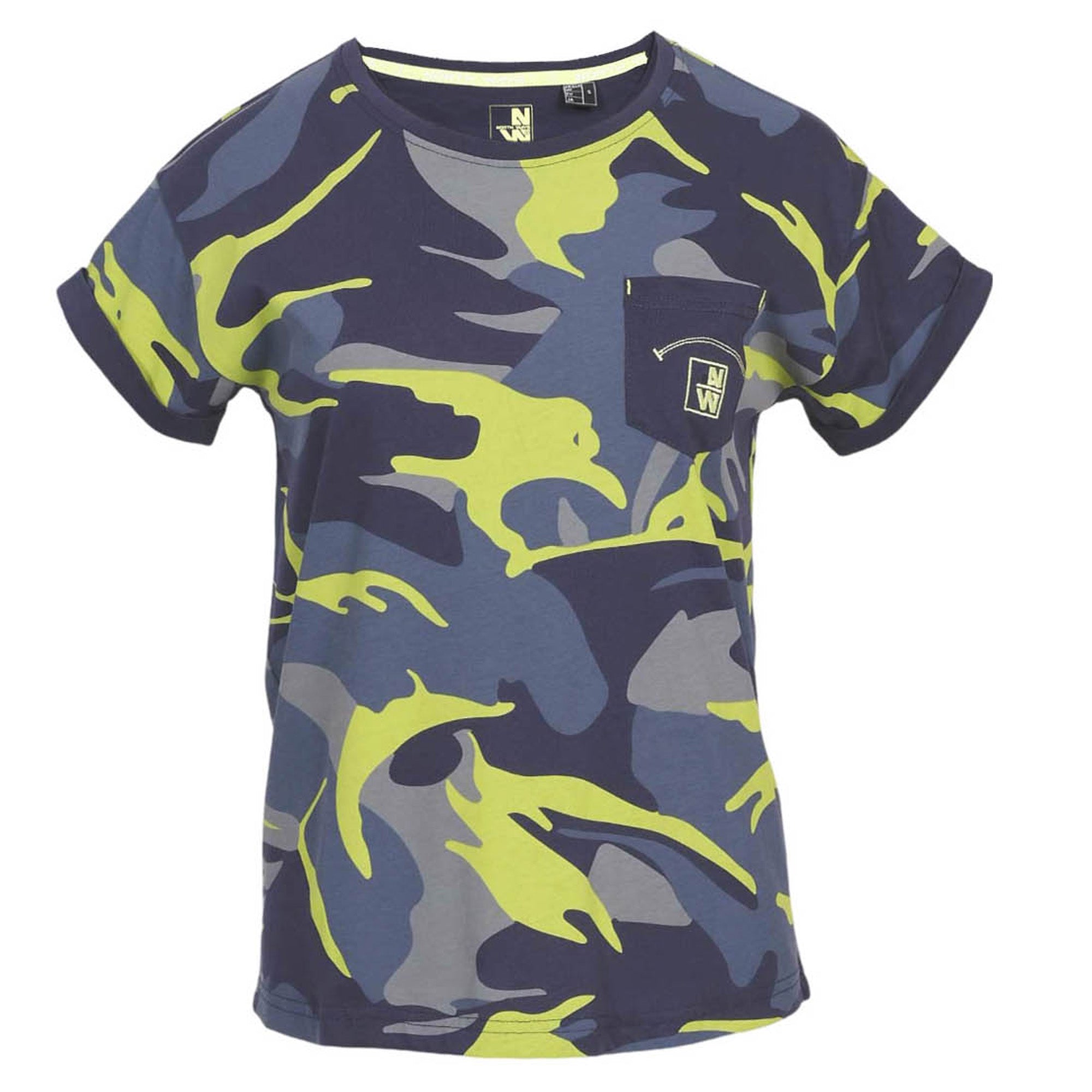 CHERRY - T-SHIRT MANCHES COURTES - 1269 | Marine / Jaune fluo