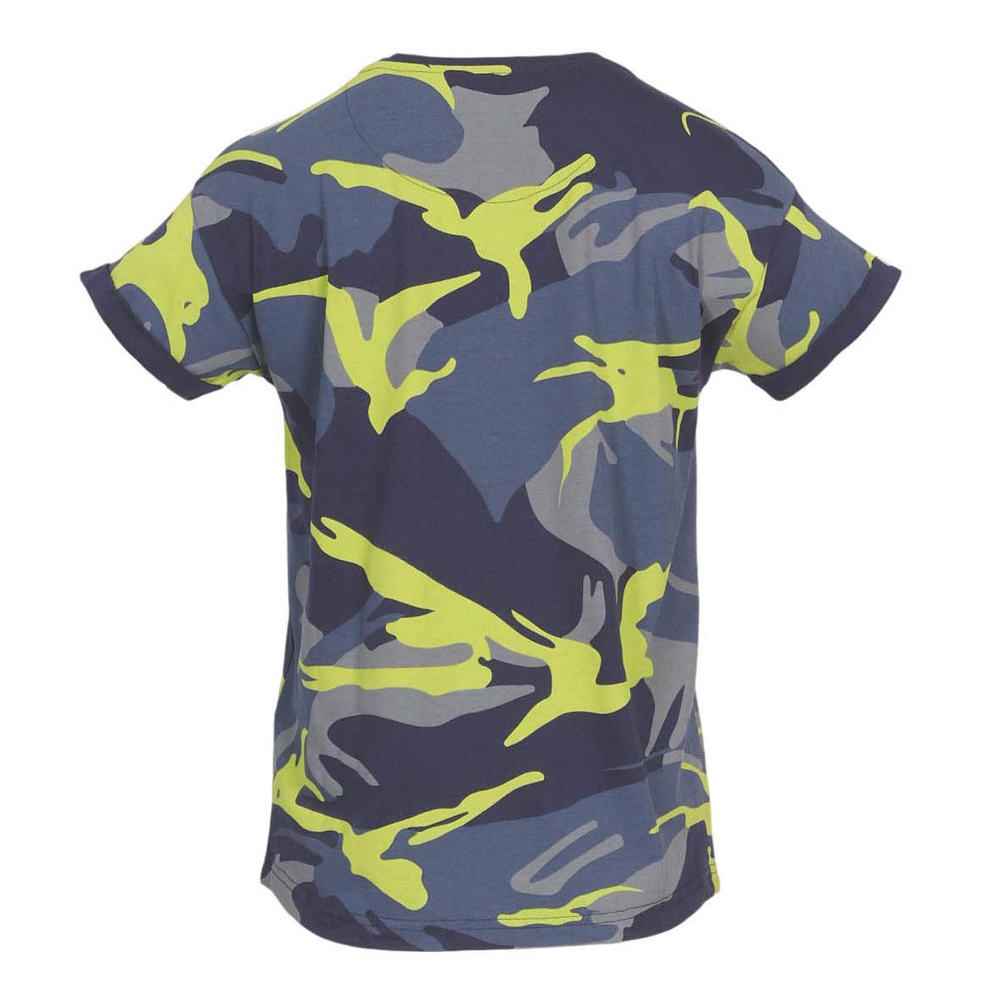 CHERRY - T-SHIRT MANCHES COURTES - 1269 | Marine / Jaune fluo