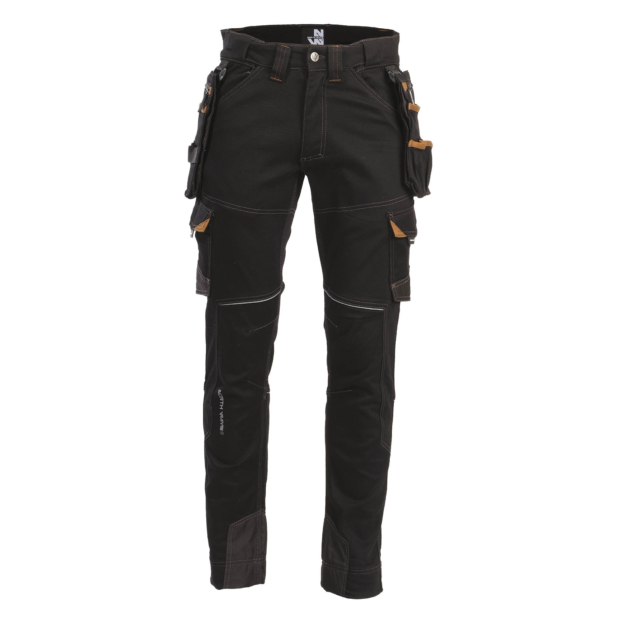 VICENTE - PANTALON DE TRAVAIL - 1389 | Noir / Camel