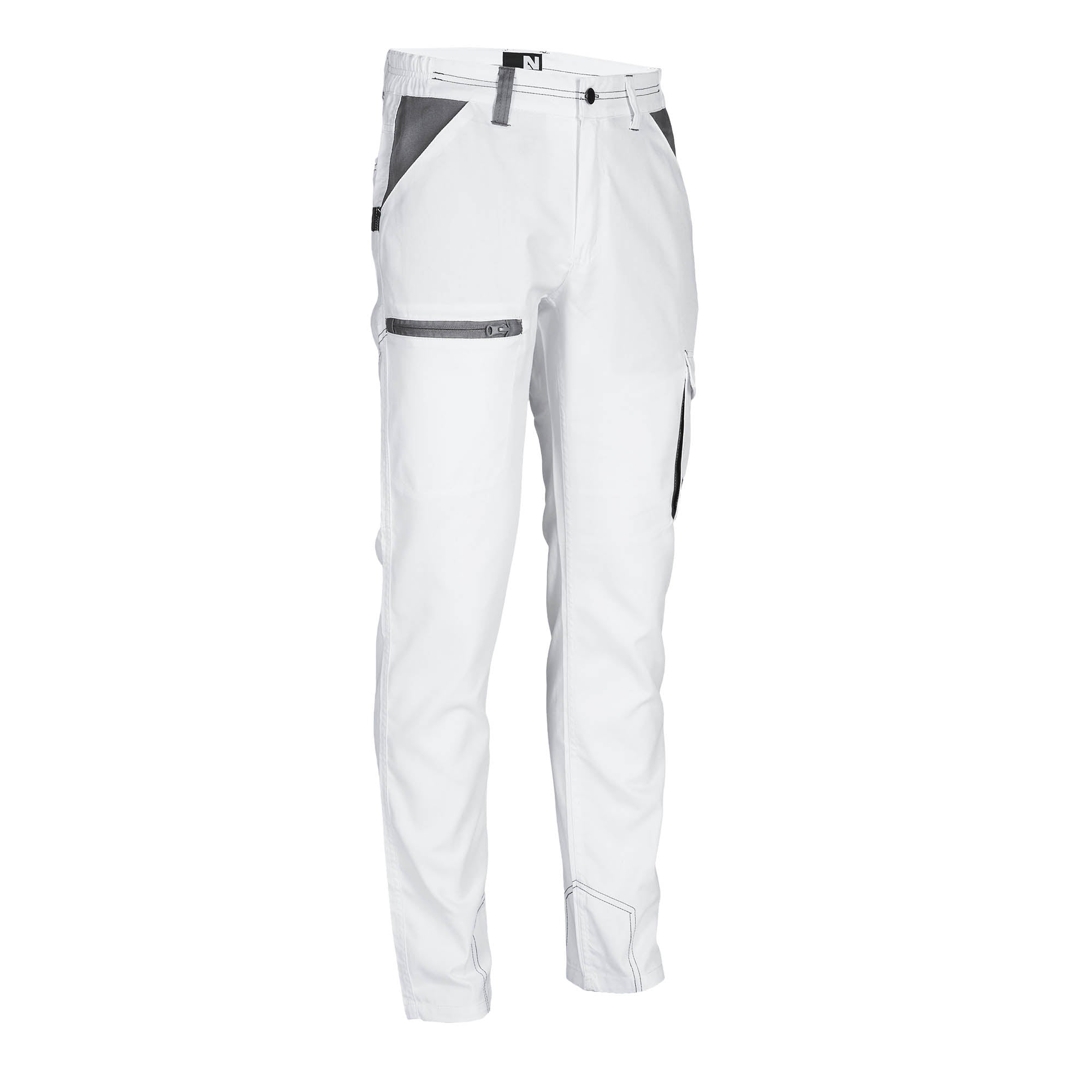 MARLOW - WORK PANTS - 1397 | White grey