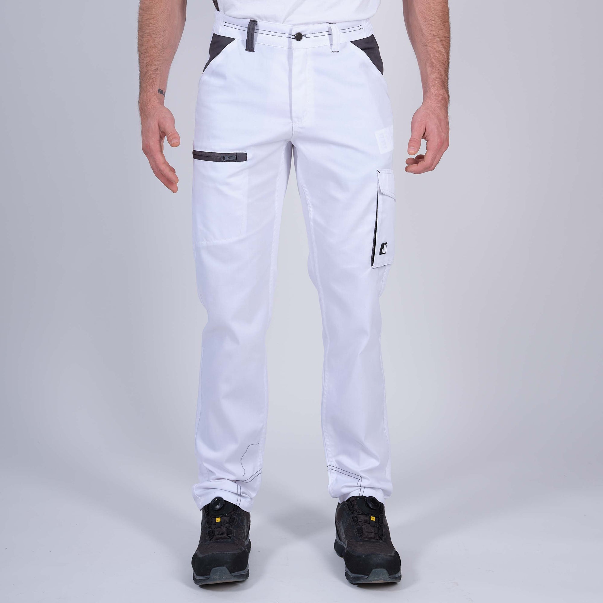 MARLOW - PANTALON DE TRAVAIL - 1397 | Blanc / Gris