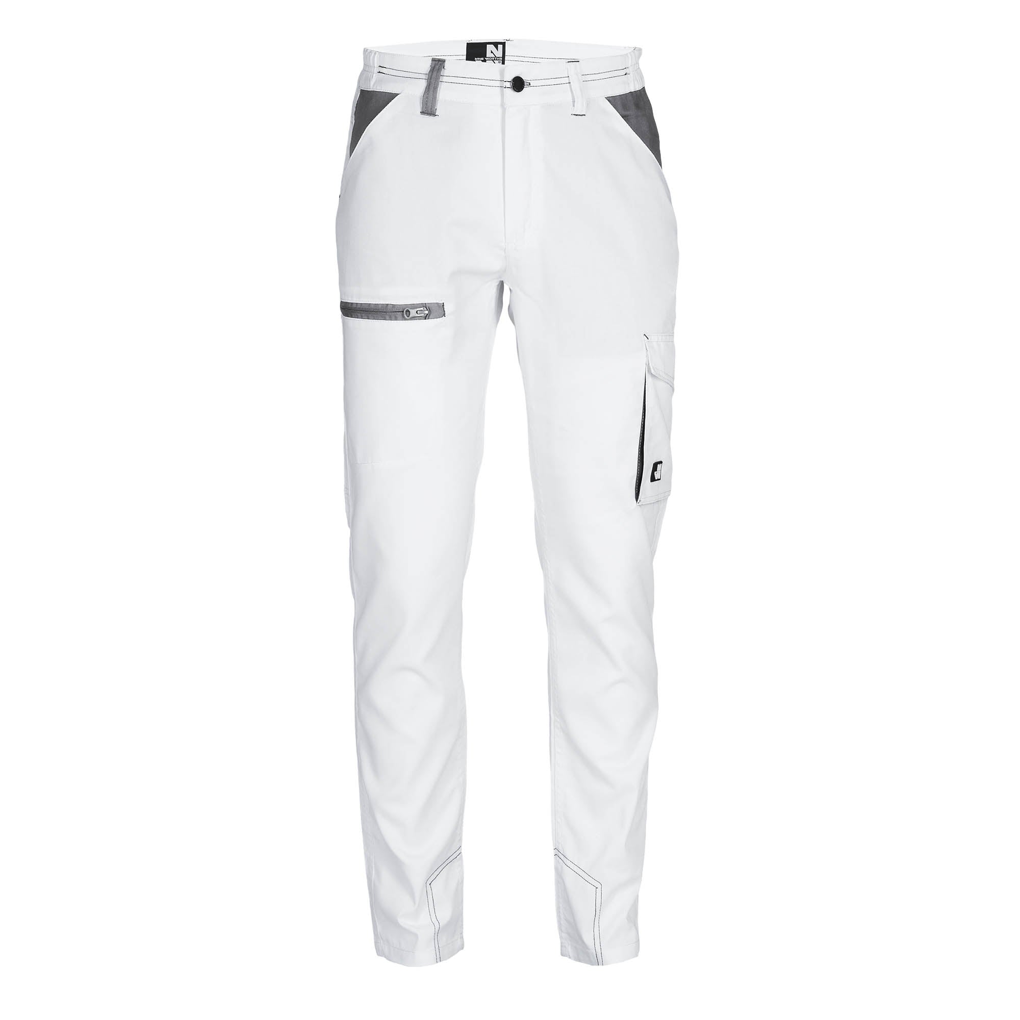 MARLOW - WORK PANTS - 1397 | White grey