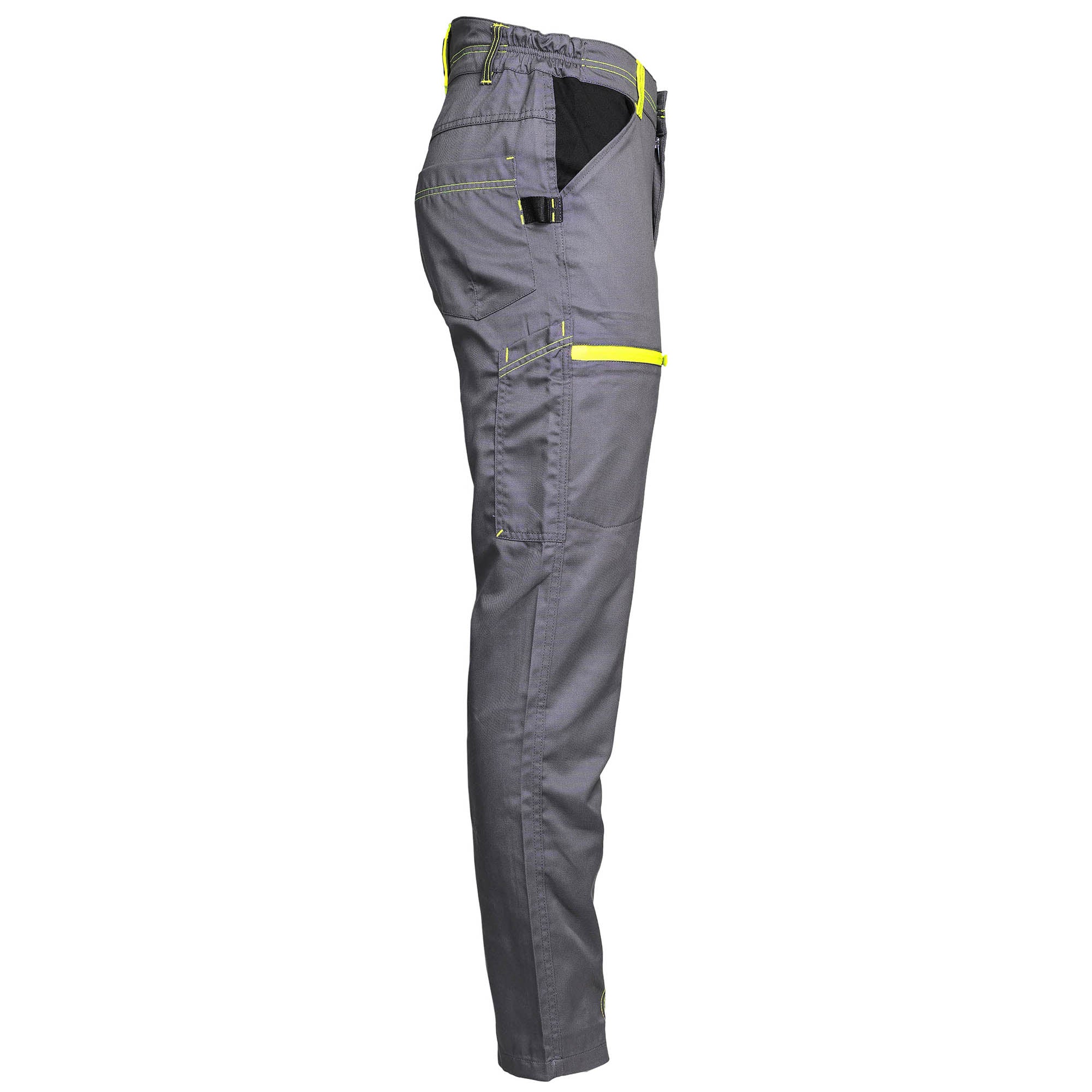 MARLOW - WORK PANTS - 1397 | Gray / Fluorescent yellow