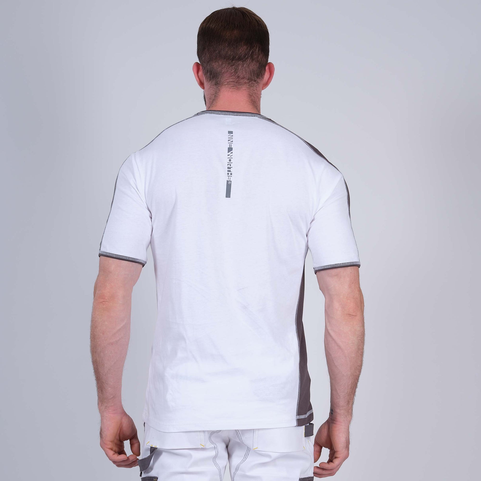 ANDY - T-SHIRT - 1400 | Blanc / Gris