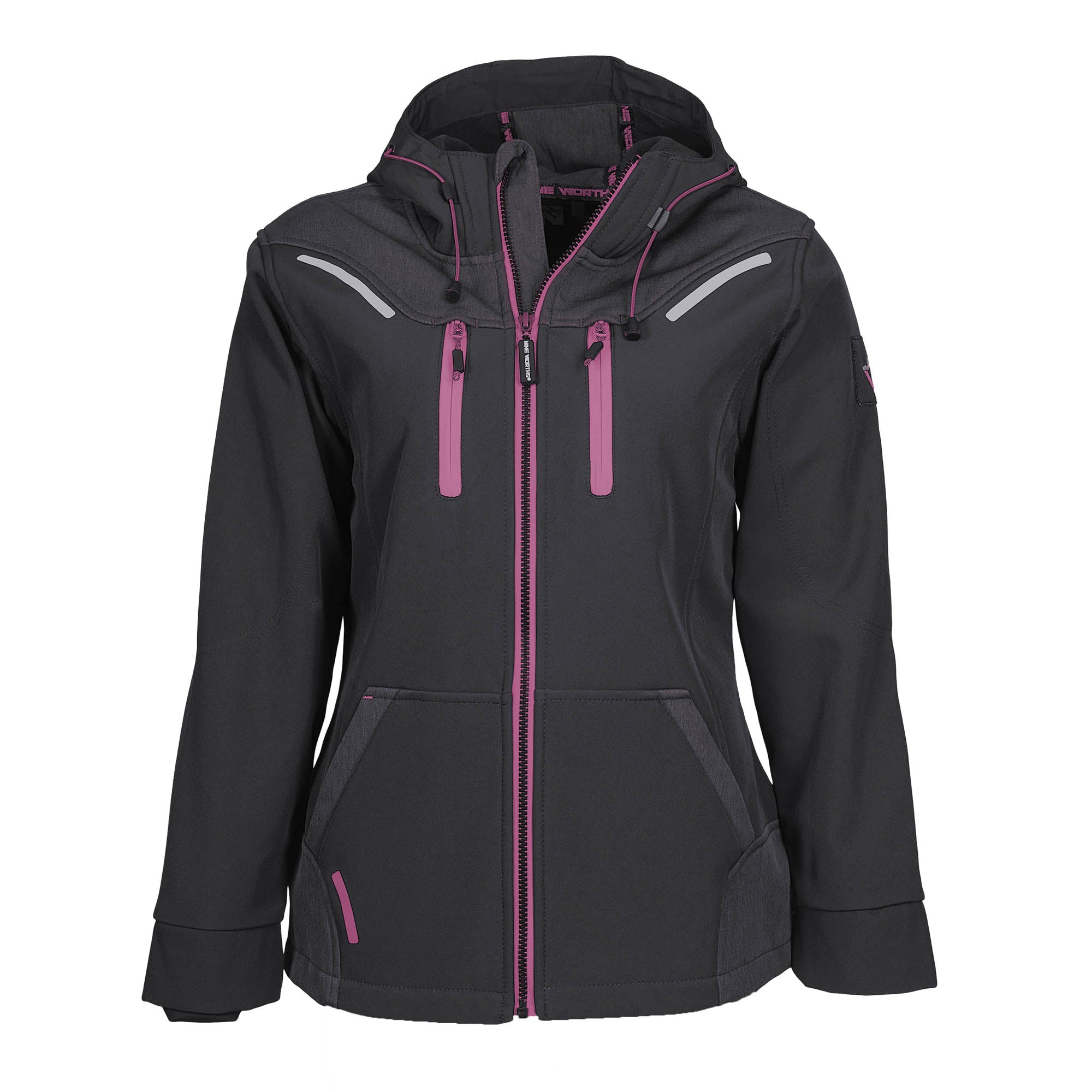 FLORENCE - ARBEITSJACKE - 1502 | Schwarz / Fuchsia