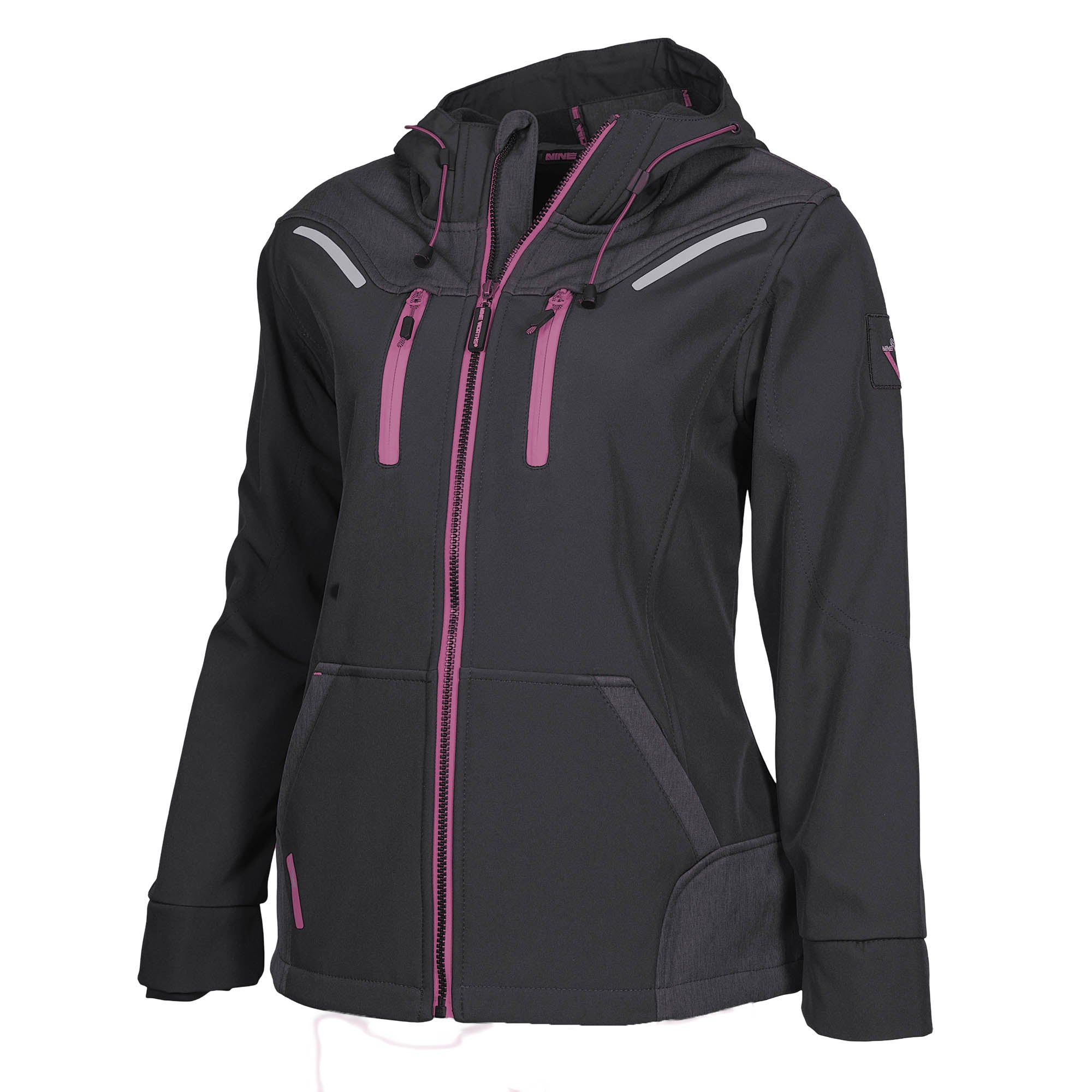 FLORENCE - ARBEITSJACKE - 1502 | Schwarz / Fuchsia