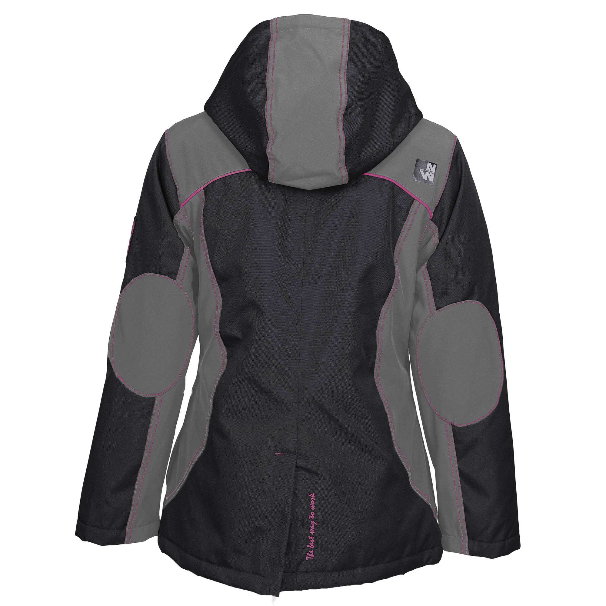 FLAVIE - PARKA DE TRAVAIL - 1504 | Noir / Fushia