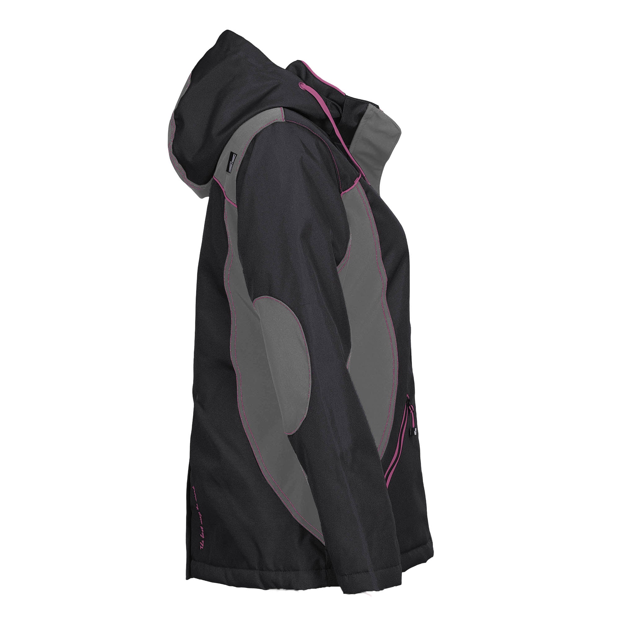 FLAVIE - PARKA DE TRAVAIL - 1504 | Noir / Fushia