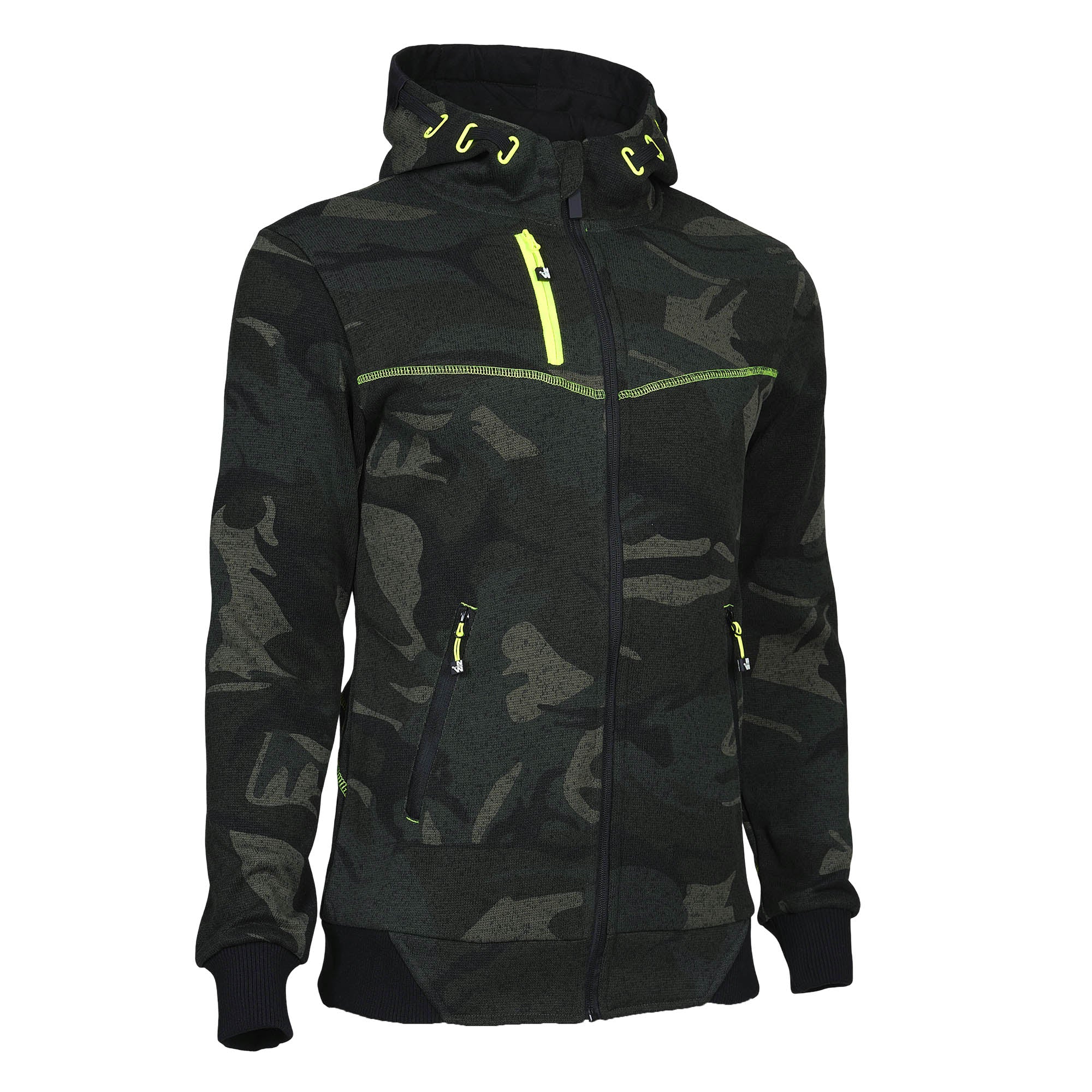 BOTTA - GILET DE TRAVAIL - 1509 | Woodland / Jaune fluo