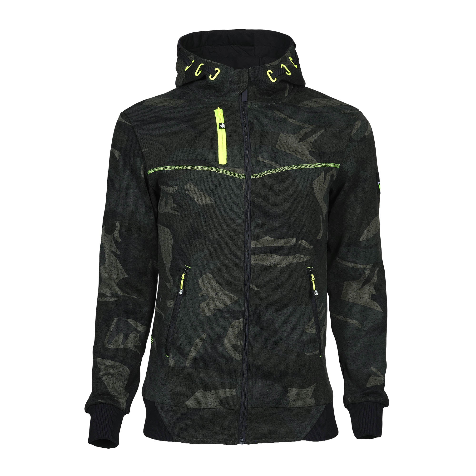 BOTTA - GILET DE TRAVAIL - 1509 | Woodland / Jaune fluo