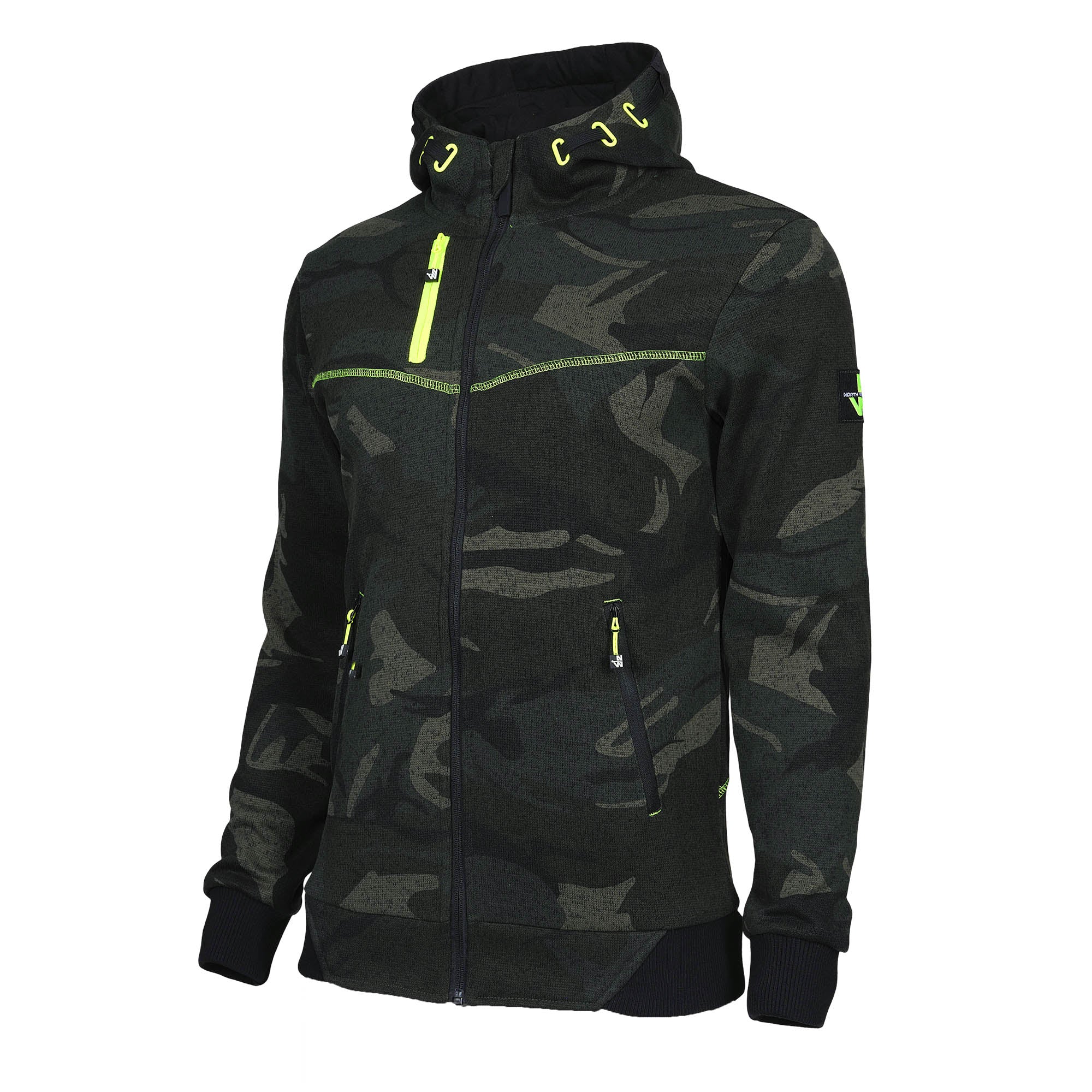 BOTTA - GILET DE TRAVAIL - 1509 | Woodland / Jaune fluo