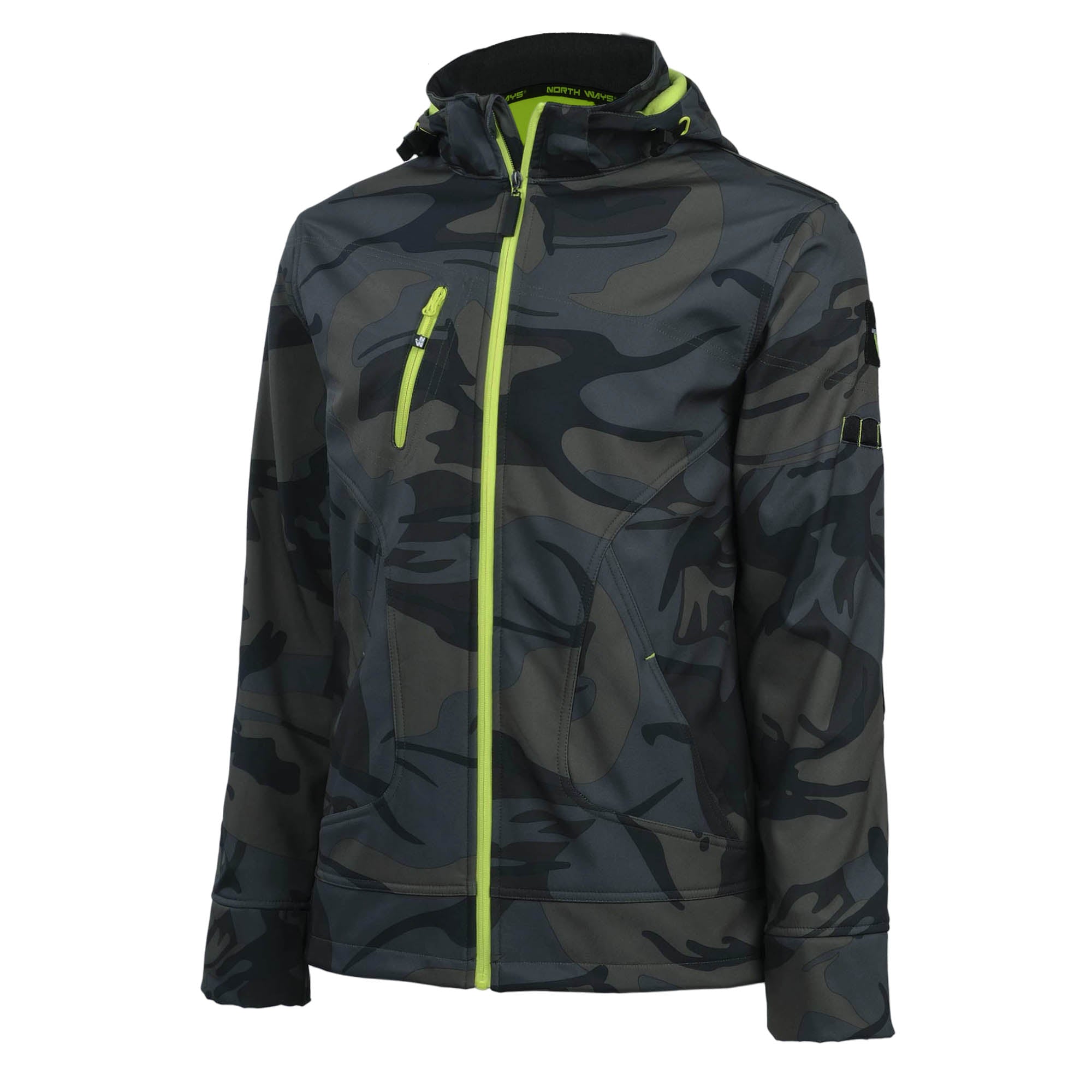 BOREL - ARBEITSJACKE - 1511 | Woodland / Fluoreszierendes Gelb